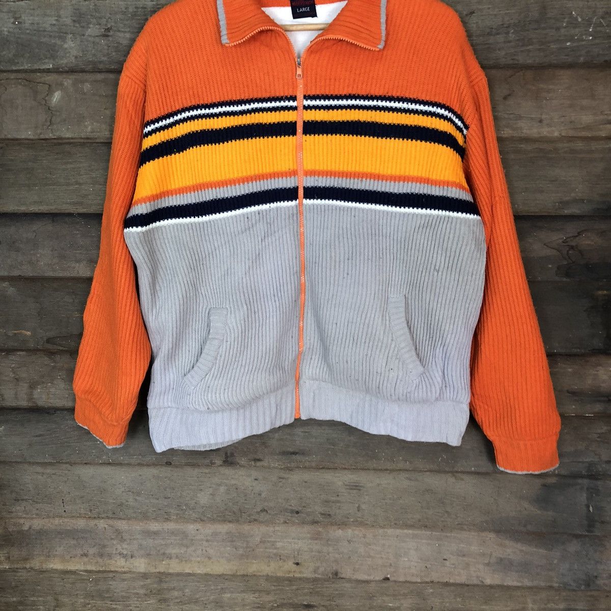 Japanese Brand Will Pips Orange Zipper Jacket #H259 Size US L / EU 52-54 / 3 - 3 Thumbnail