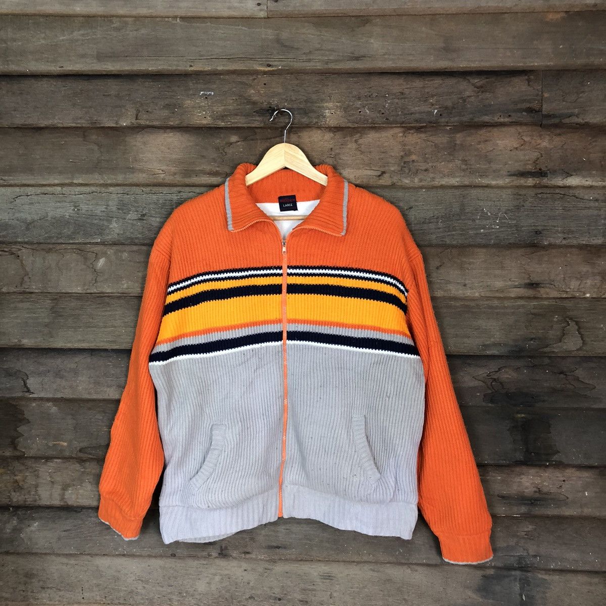 Japanese Brand Will Pips Orange Zipper Jacket #H259 Size US L / EU 52-54 / 3 - 1 Thumbnail