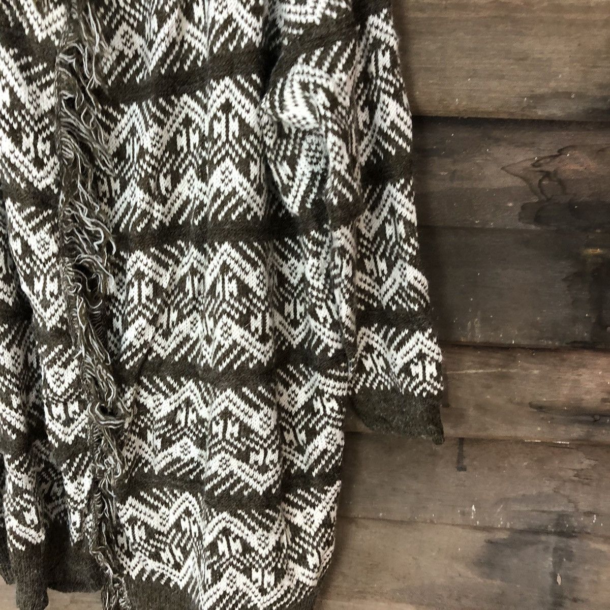 Vintage Japan art cardigan Brown Knitwear #H254 Size US M / EU 48-50 / 2 - 5 Thumbnail