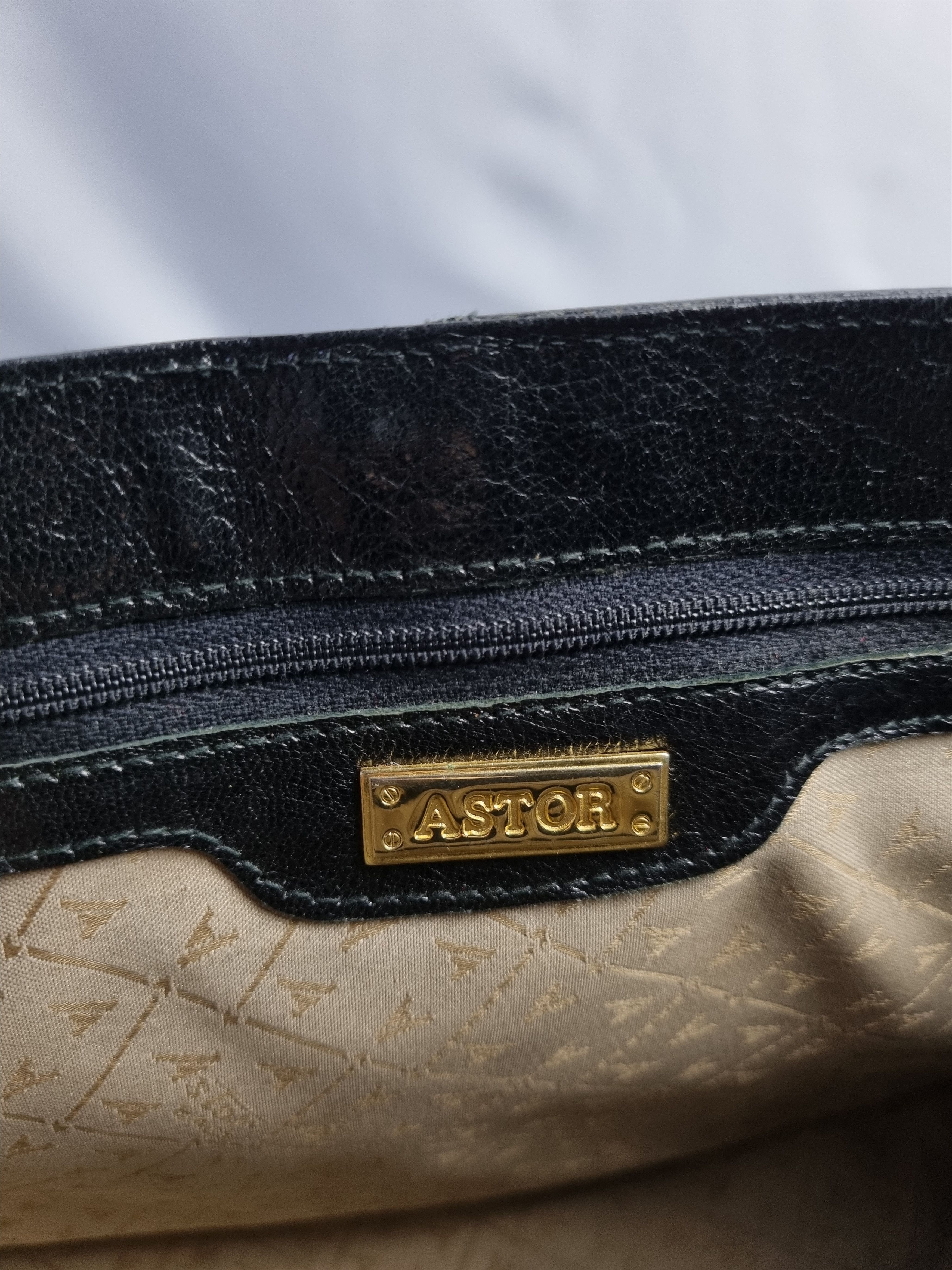 Leather × Vintage Astor Leather Bag Hermes Design Size ONE SIZE - 8 Thumbnail