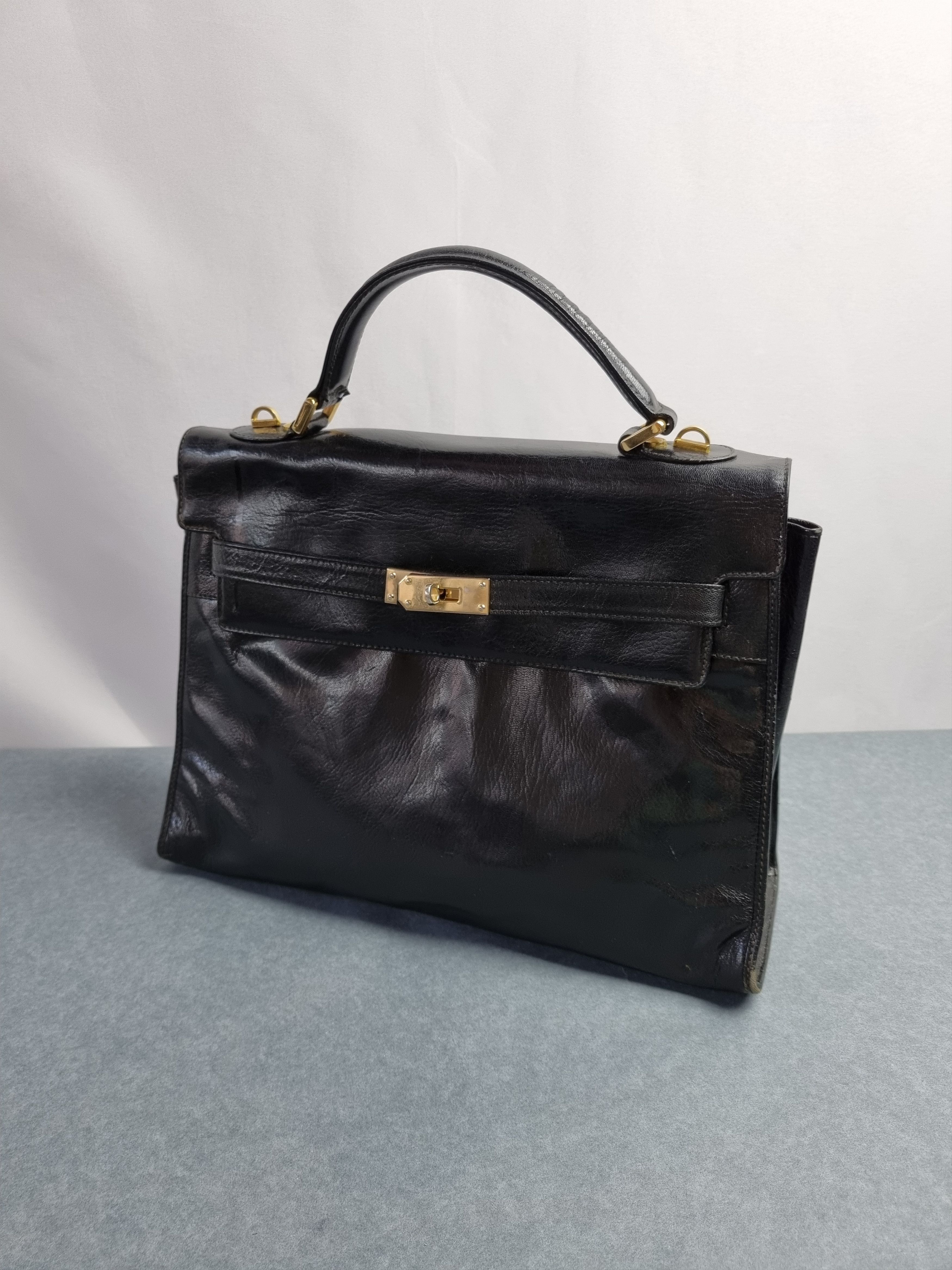 Leather × Vintage Astor Leather Bag Hermes Design Size ONE SIZE - 5 Thumbnail