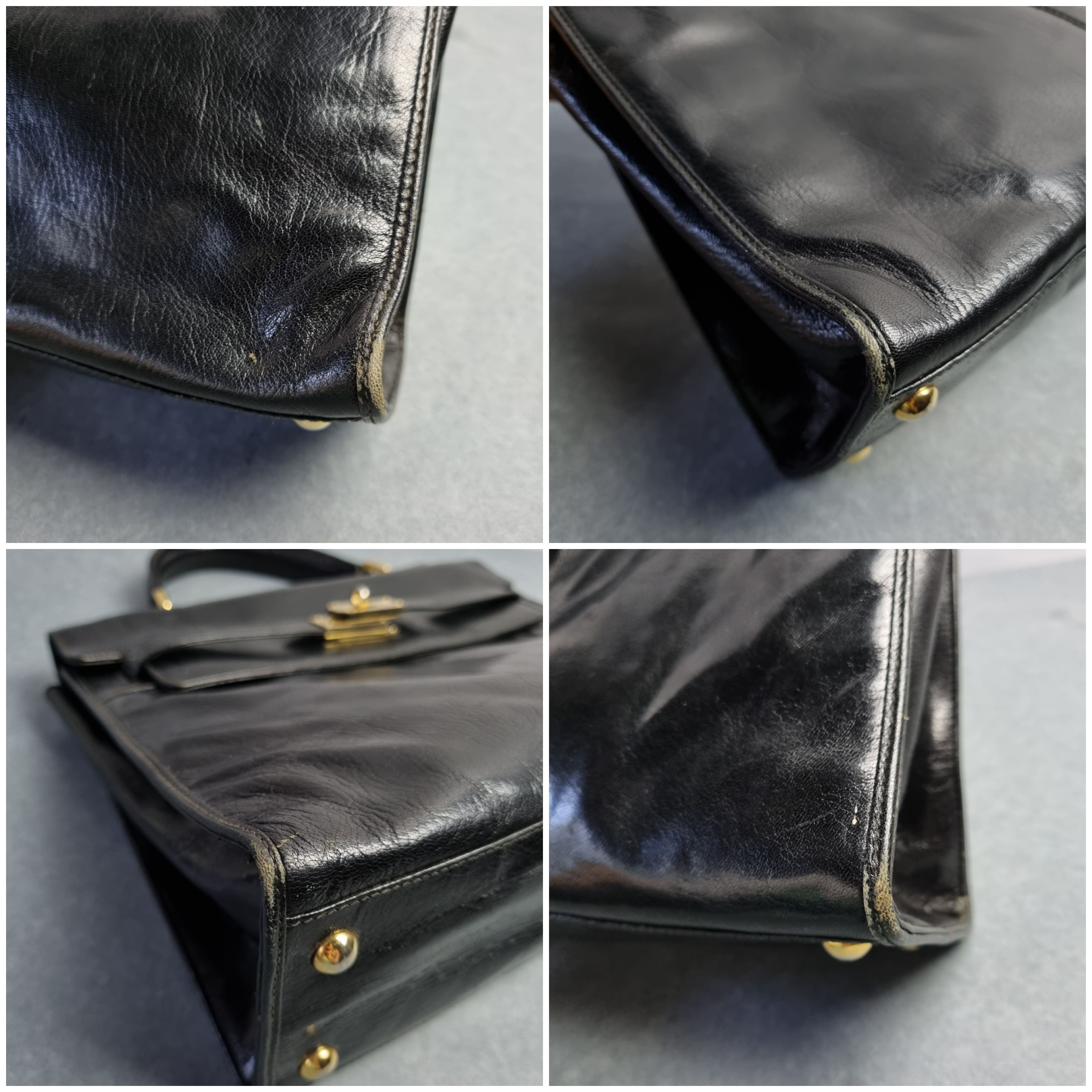 Leather × Vintage Astor Leather Bag Hermes Design Size ONE SIZE - 20 Thumbnail