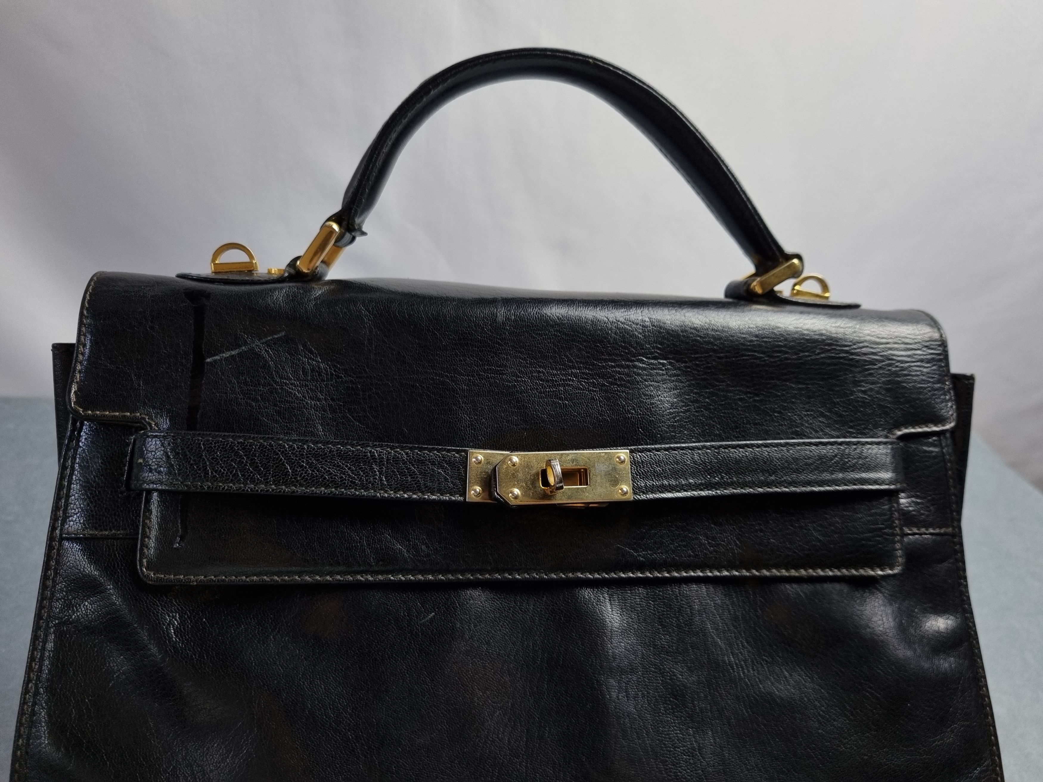Leather × Vintage Astor Leather Bag Hermes Design Size ONE SIZE - 3 Thumbnail
