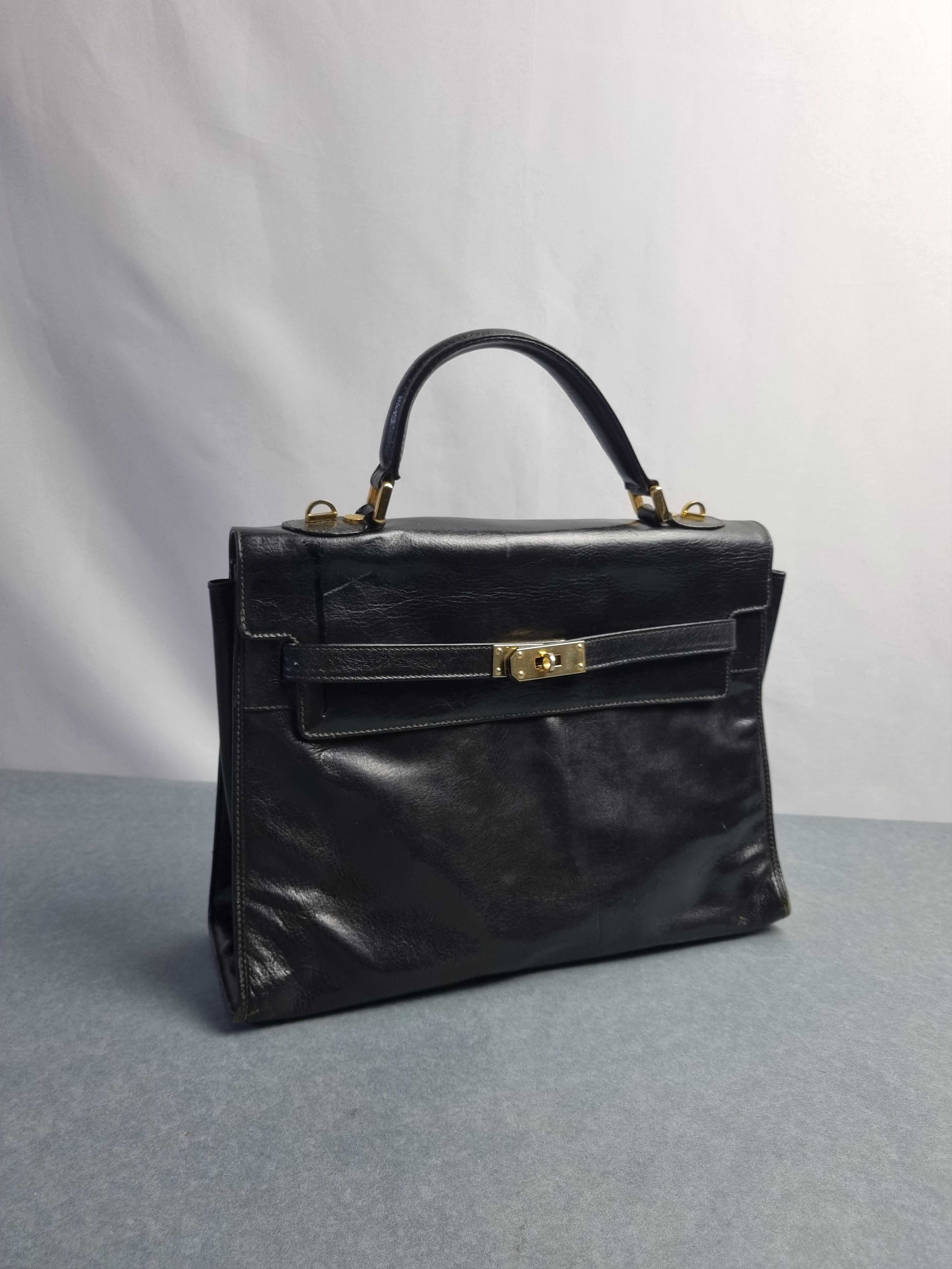 Leather × Vintage Astor Leather Bag Hermes Design Size ONE SIZE - 1 Thumbnail