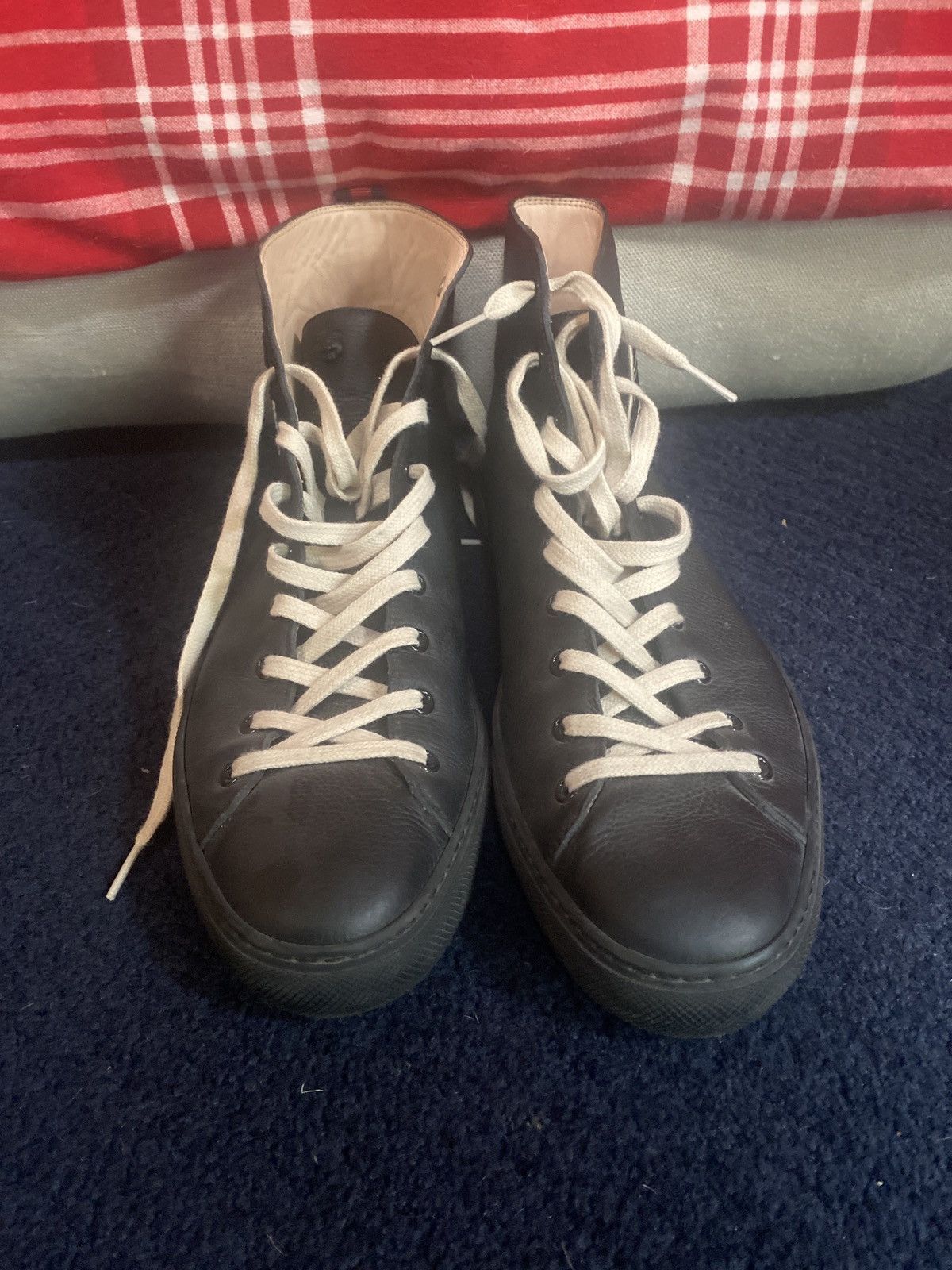 Gucci Gucci leather high tops Size US 11 / EU 44 - 3 Thumbnail