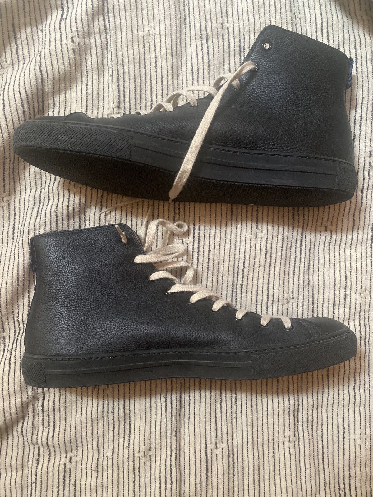 Gucci Leather High Tops Shoes in Black, Men's (Size 11)