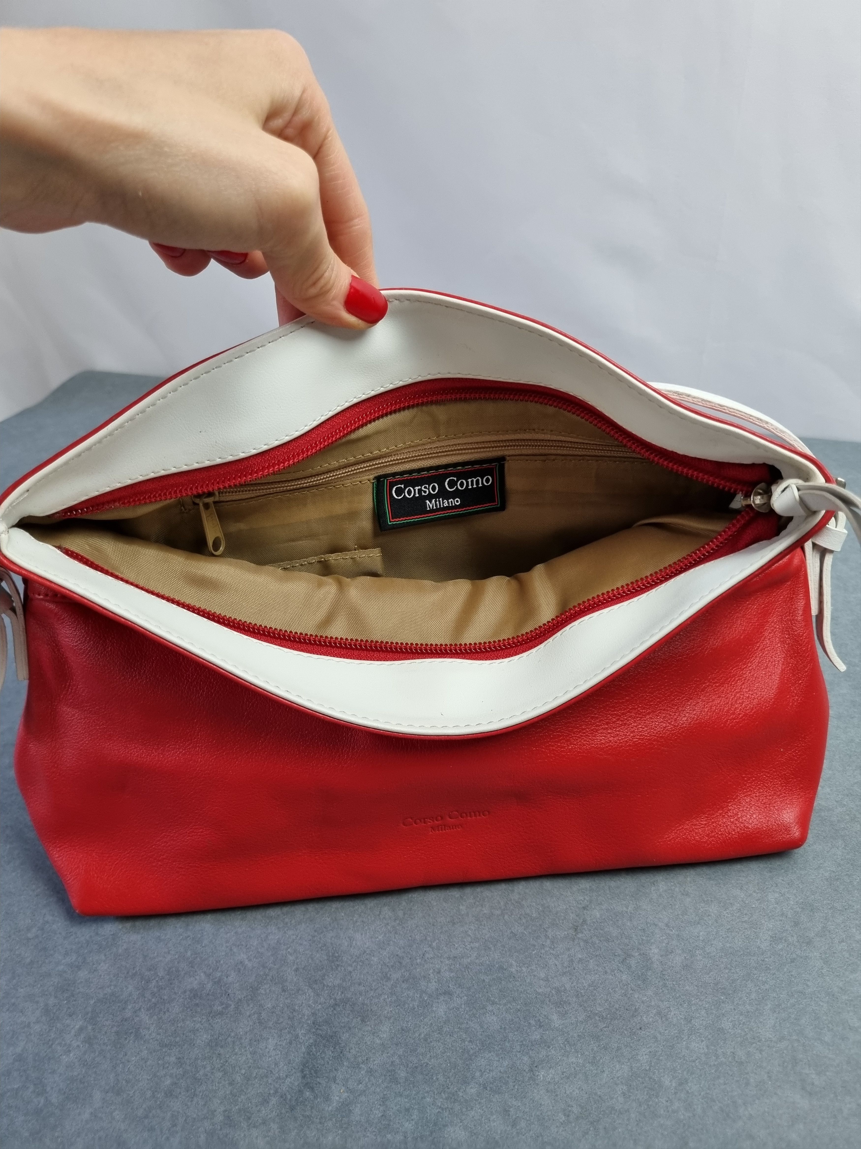 10 Corso Como × Vintage Corso Como Milano Mini Red Luxury Shoulder Hand Bag Size ONE SIZE - 6 Thumbnail