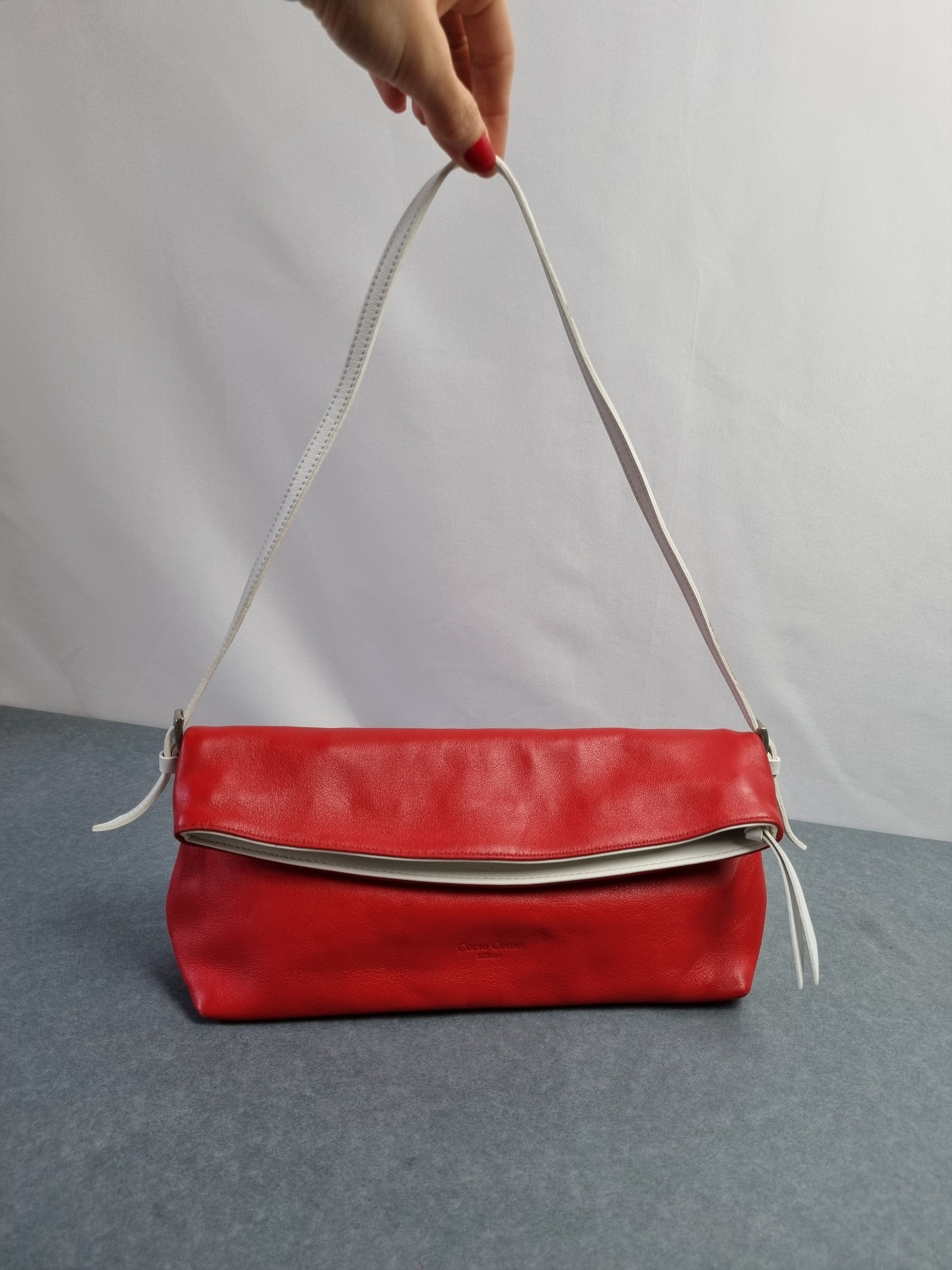 10 Corso Como × Vintage Corso Como Milano Mini Red Luxury Shoulder Hand Bag Size ONE SIZE - 3 Thumbnail