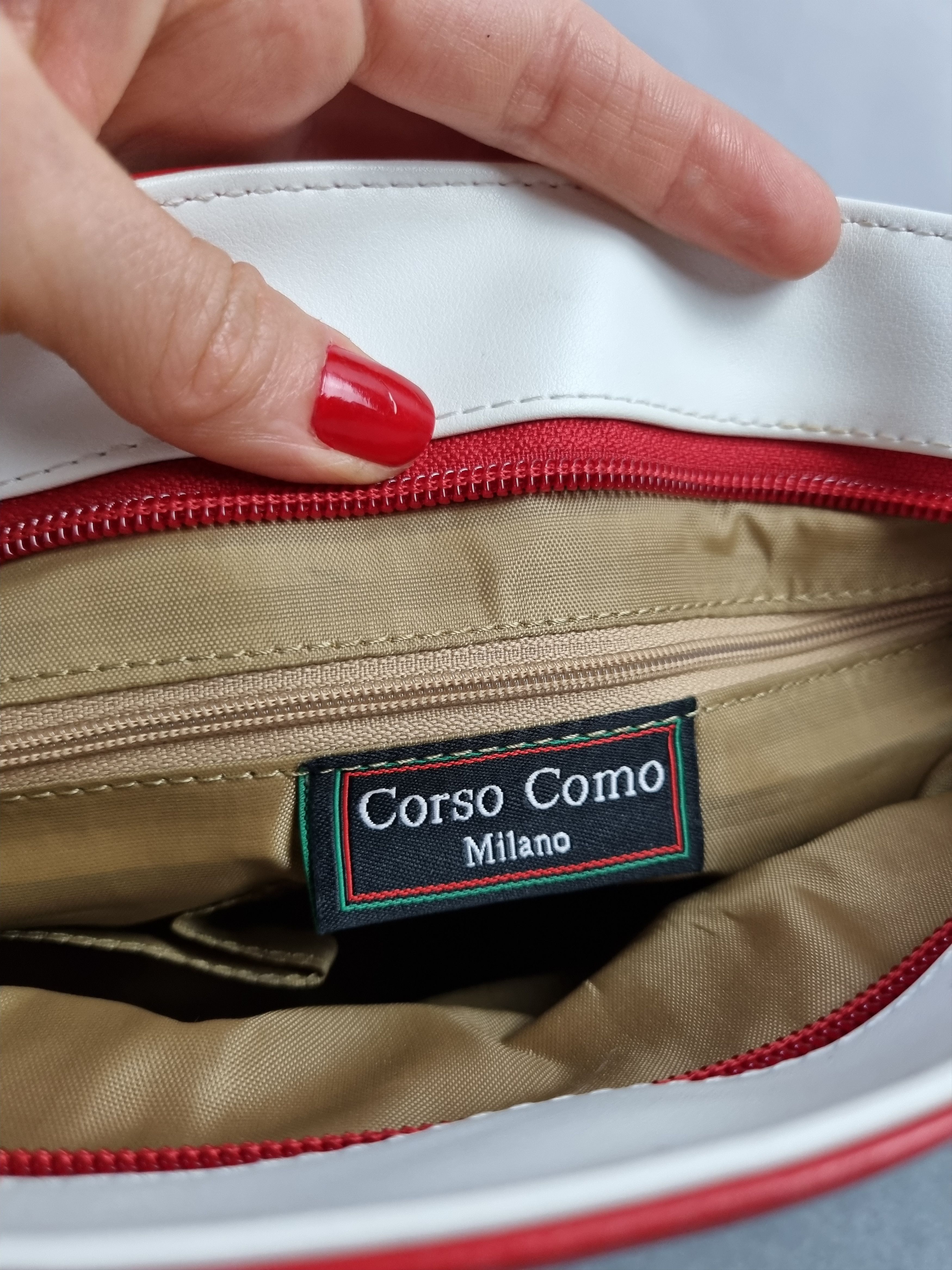 10 Corso Como × Vintage Corso Como Milano Mini Red Luxury Shoulder Hand Bag Size ONE SIZE - 5 Thumbnail