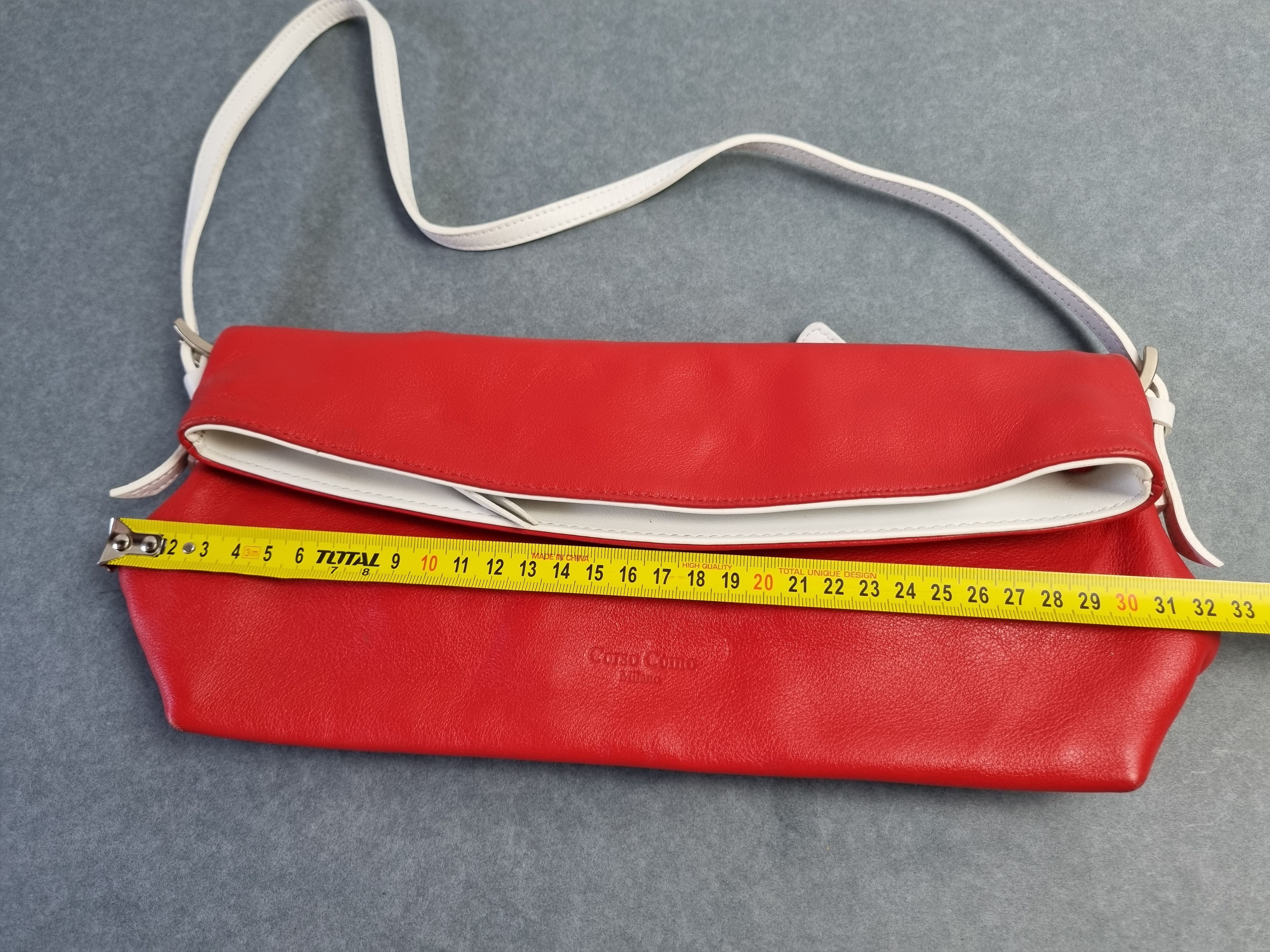 10 Corso Como × Vintage Corso Como Milano Mini Red Luxury Shoulder Hand Bag Size ONE SIZE - 13 Thumbnail