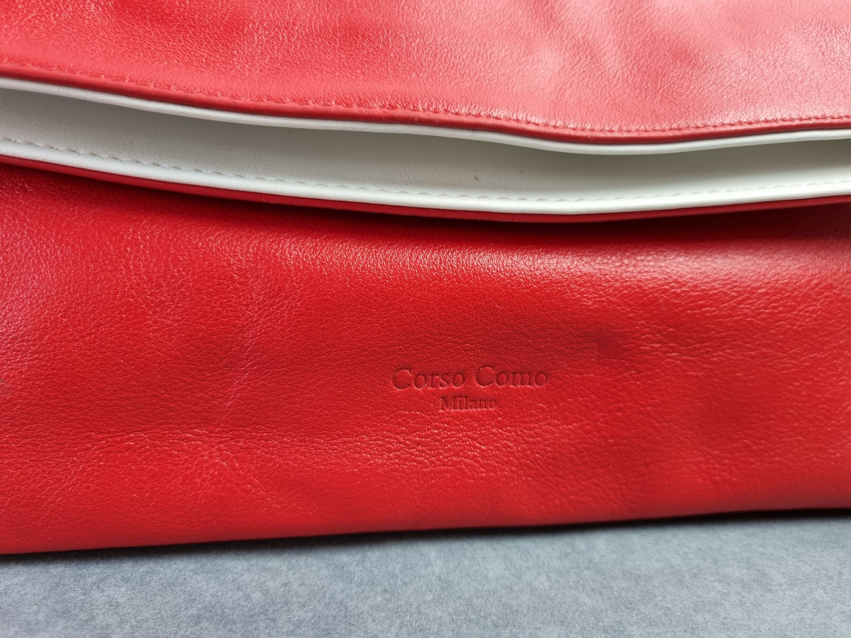 10 Corso Como × Vintage Corso Como Milano Mini Red Luxury Shoulder Hand Bag Size ONE SIZE - 18 Thumbnail