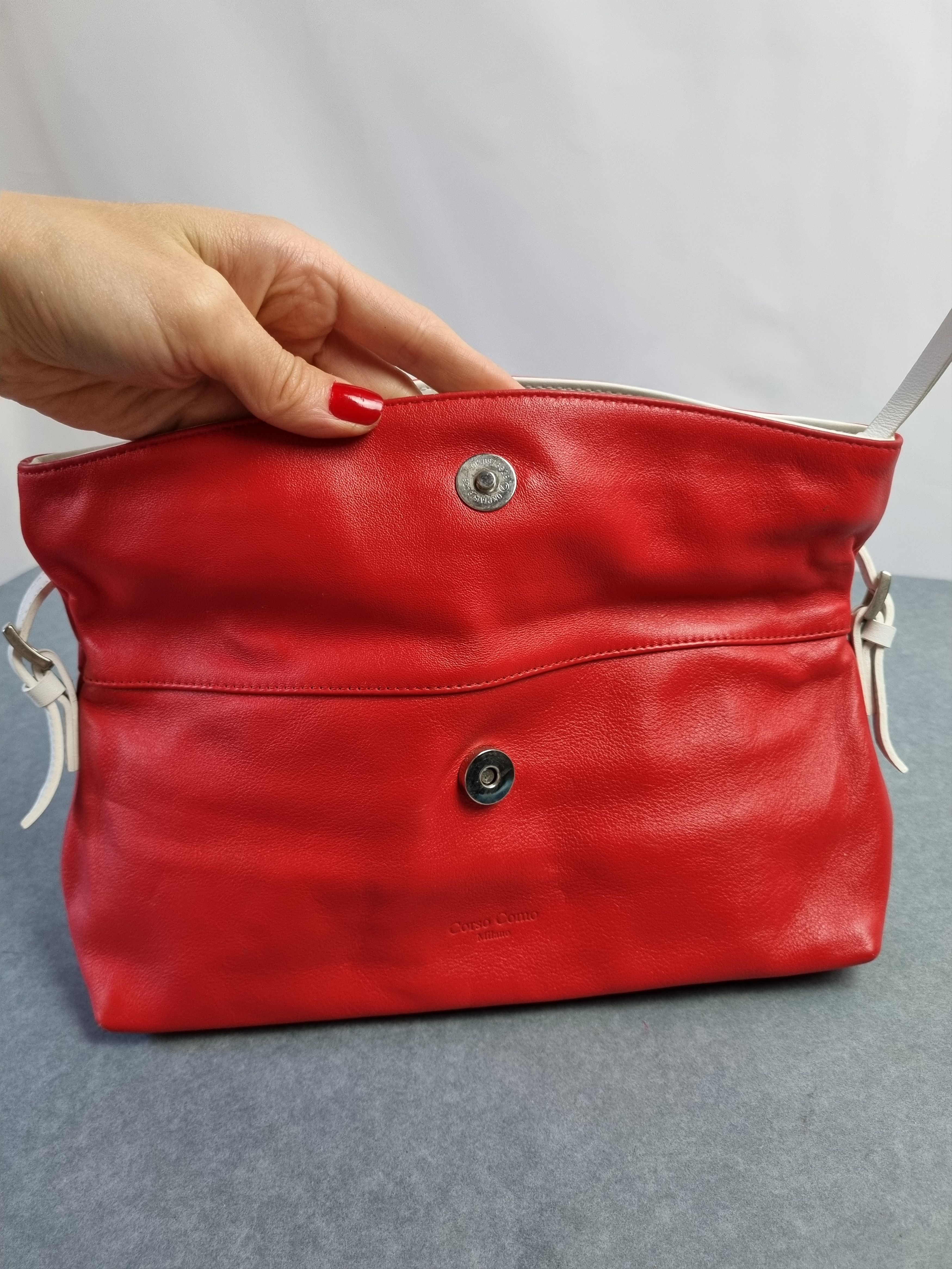 10 Corso Como × Vintage Corso Como Milano Mini Red Luxury Shoulder Hand Bag Size ONE SIZE - 4 Thumbnail