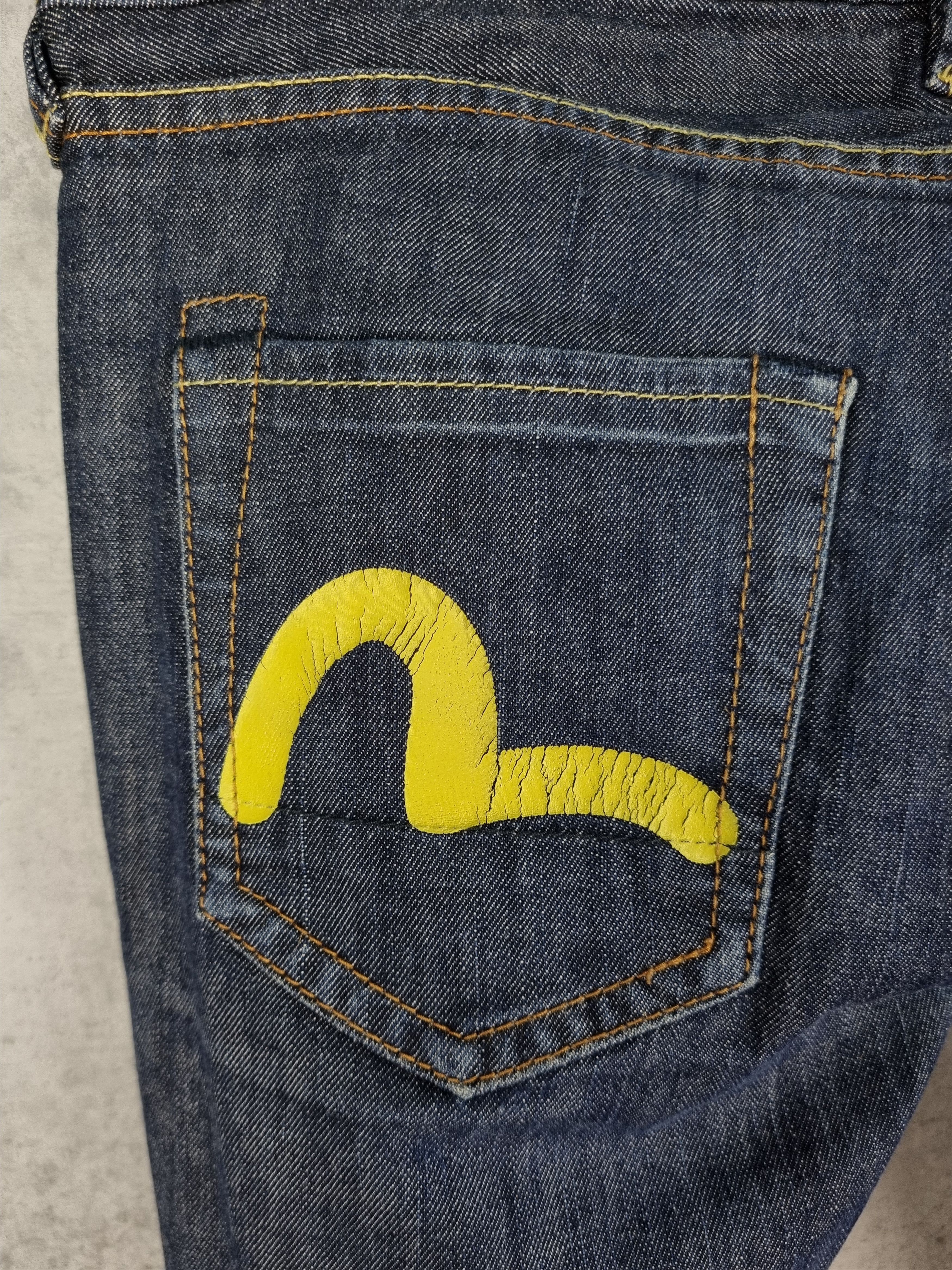 Japanese Brand × Vintage Rare size Evisu Raw Denim Slim fit Jeans Size US 28 / EU 44 - 13 Thumbnail