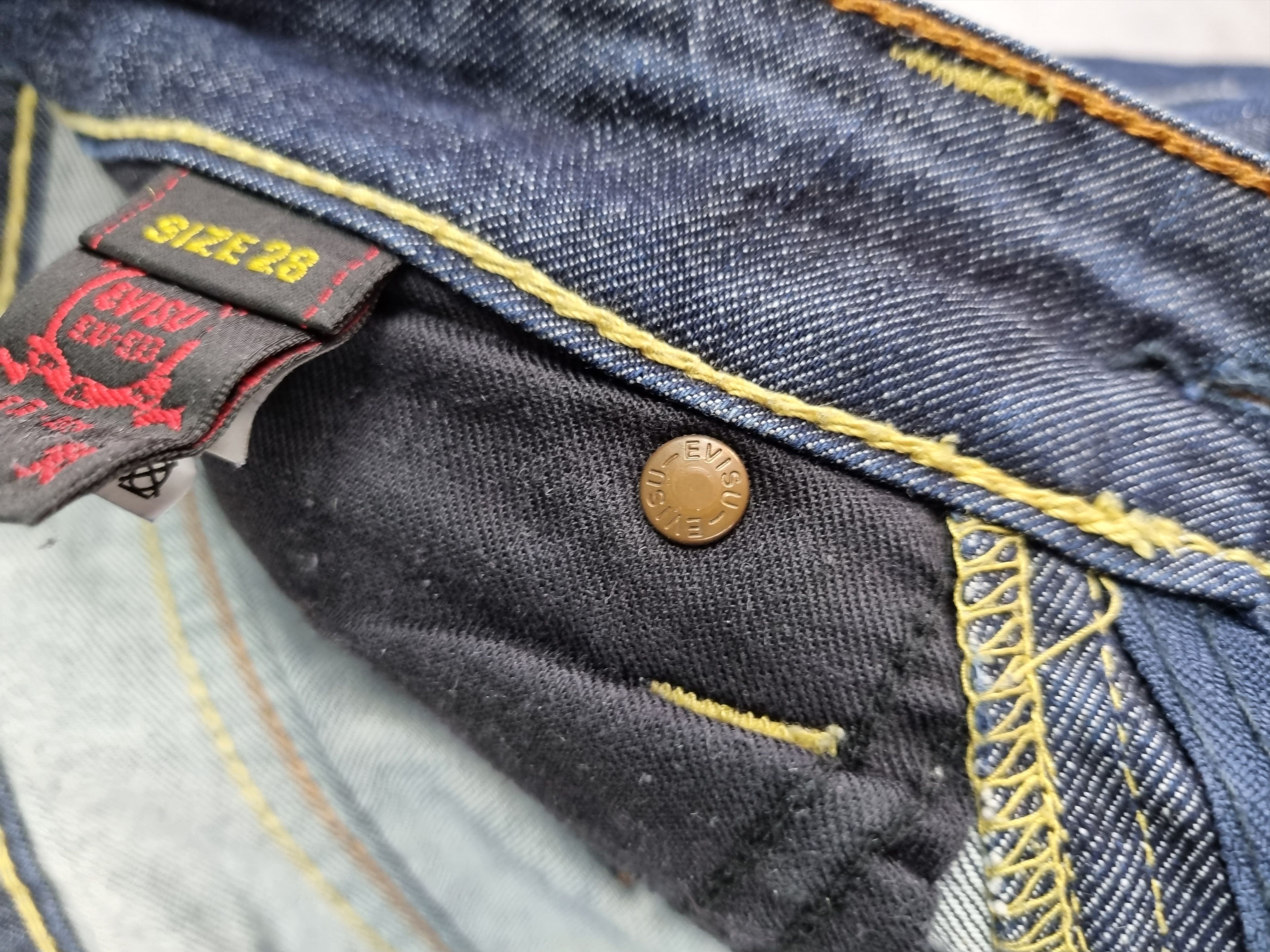 Japanese Brand × Vintage Rare size Evisu Raw Denim Slim fit Jeans Size US 28 / EU 44 - 11 Thumbnail