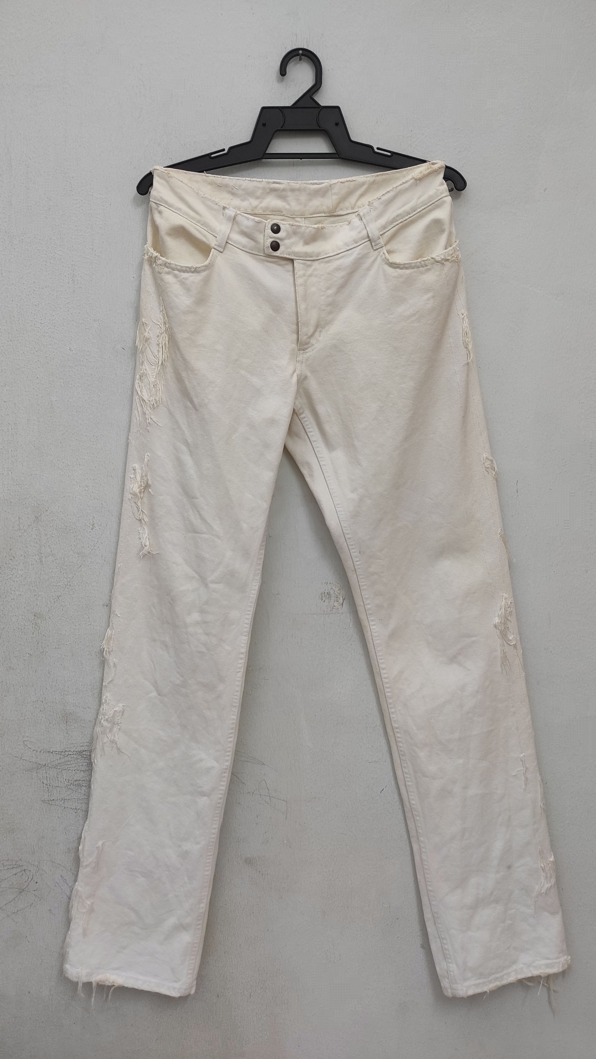 Archive NEIL BARRET artisanal white destroy looked hagi