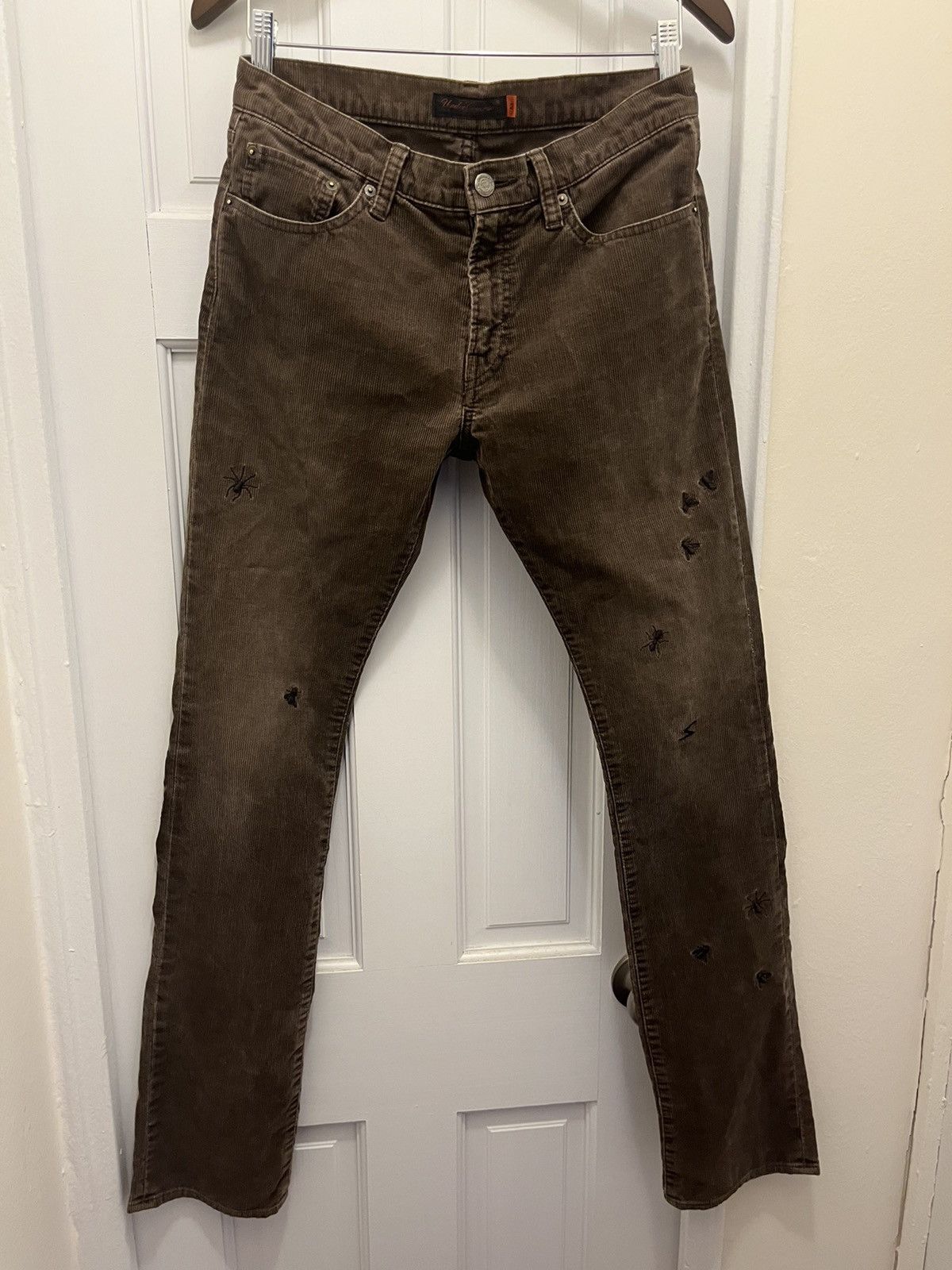 Undercover '06 Undercover Insect/Bug Embroidered Corduroys Size US 31 - 1 Thumbnail