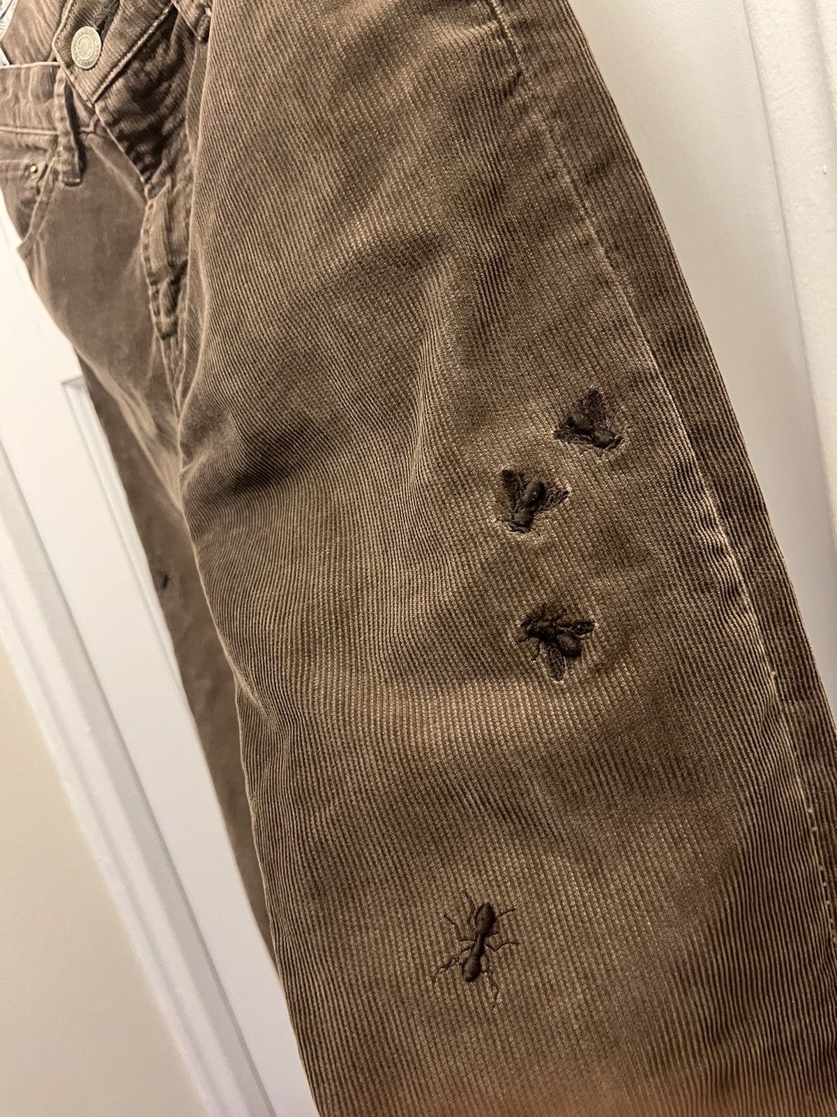 Undercover '06 Undercover Insect/Bug Embroidered Corduroys Size US 31 - 4 Thumbnail