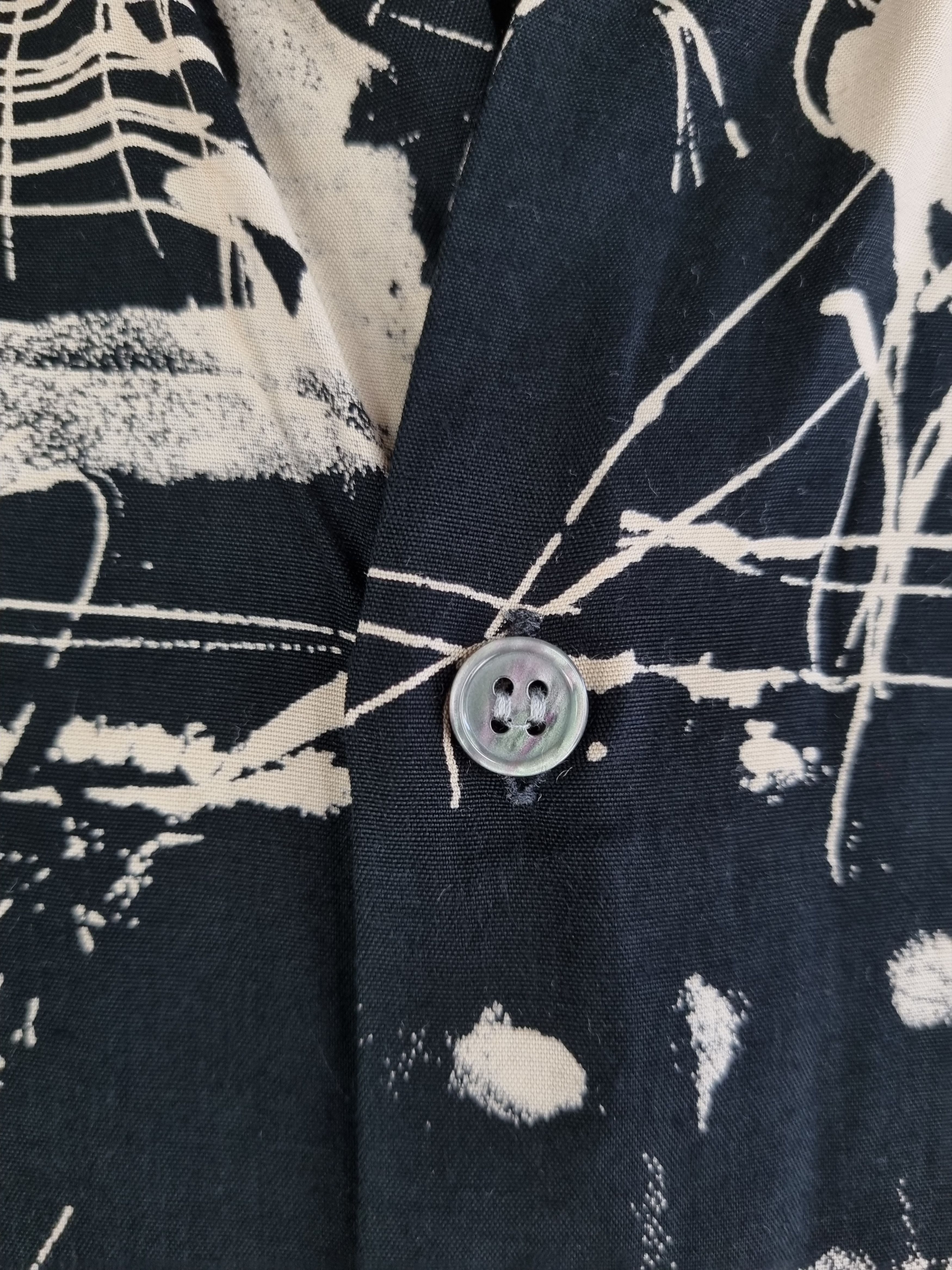 Pierre Cardin × Vintage 90s Viscose Pierre Cardin Chemises Abstract Rare Shirt Size US L / EU 52-54 / 3 - 13 Thumbnail