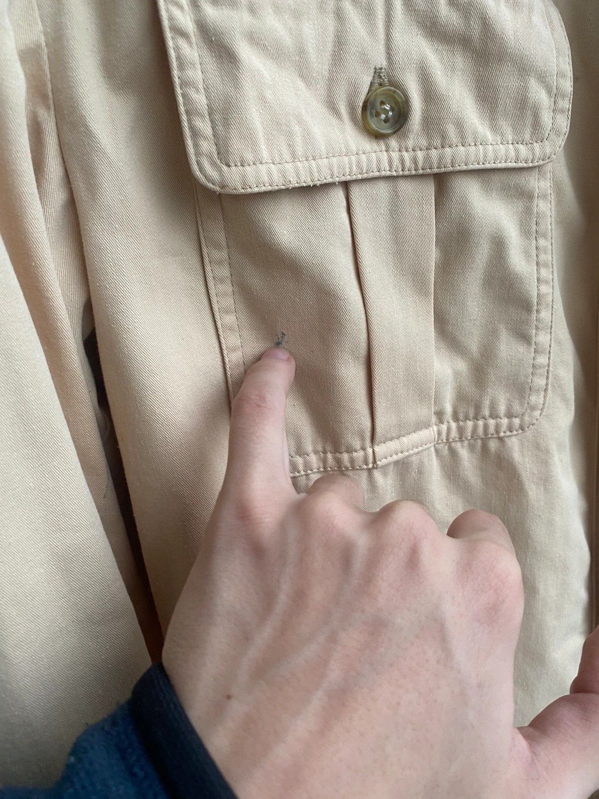 Yves Saint Laurent Vintage 80’s YSL Jacket Cotton Beige Paris Jacket Size US S / EU 44-46 / 1 - 19 Thumbnail