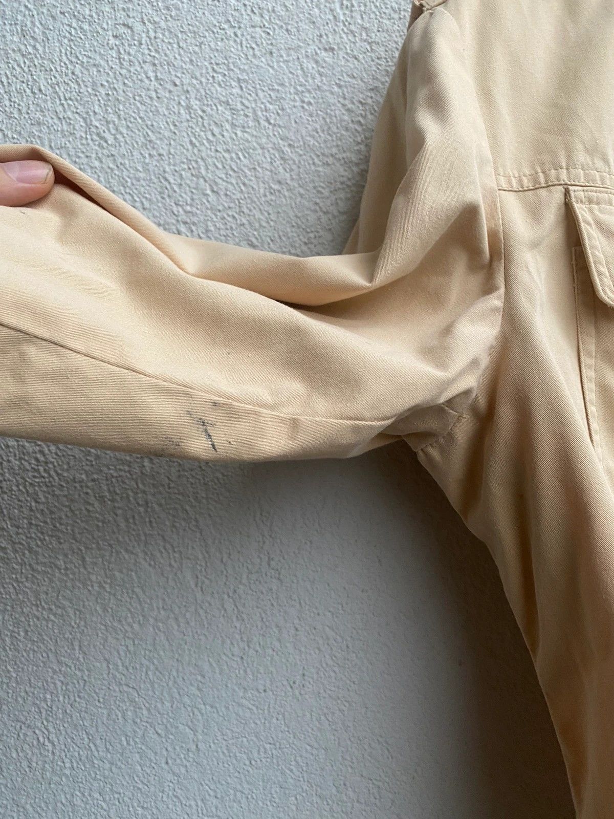 Yves Saint Laurent Vintage 80’s YSL Jacket Cotton Beige Paris Jacket Size US S / EU 44-46 / 1 - 18 Thumbnail