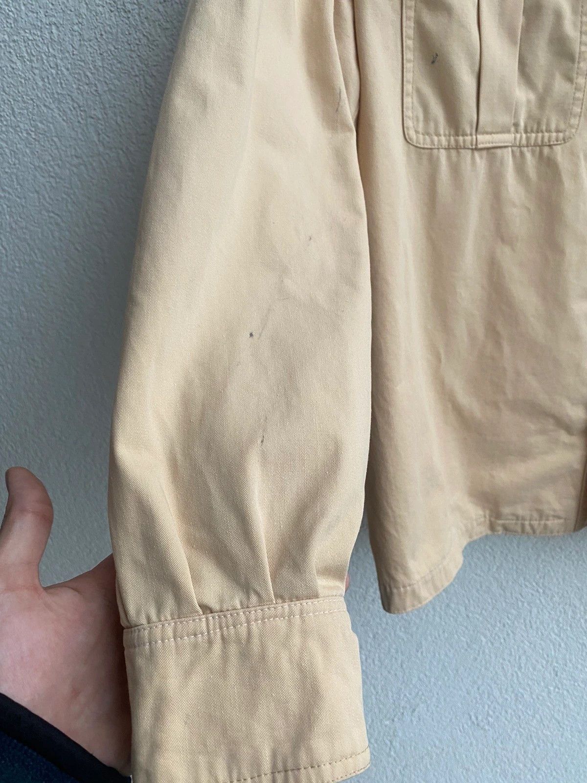 Yves Saint Laurent Vintage 80’s YSL Jacket Cotton Beige Paris Jacket Size US S / EU 44-46 / 1 - 16 Thumbnail
