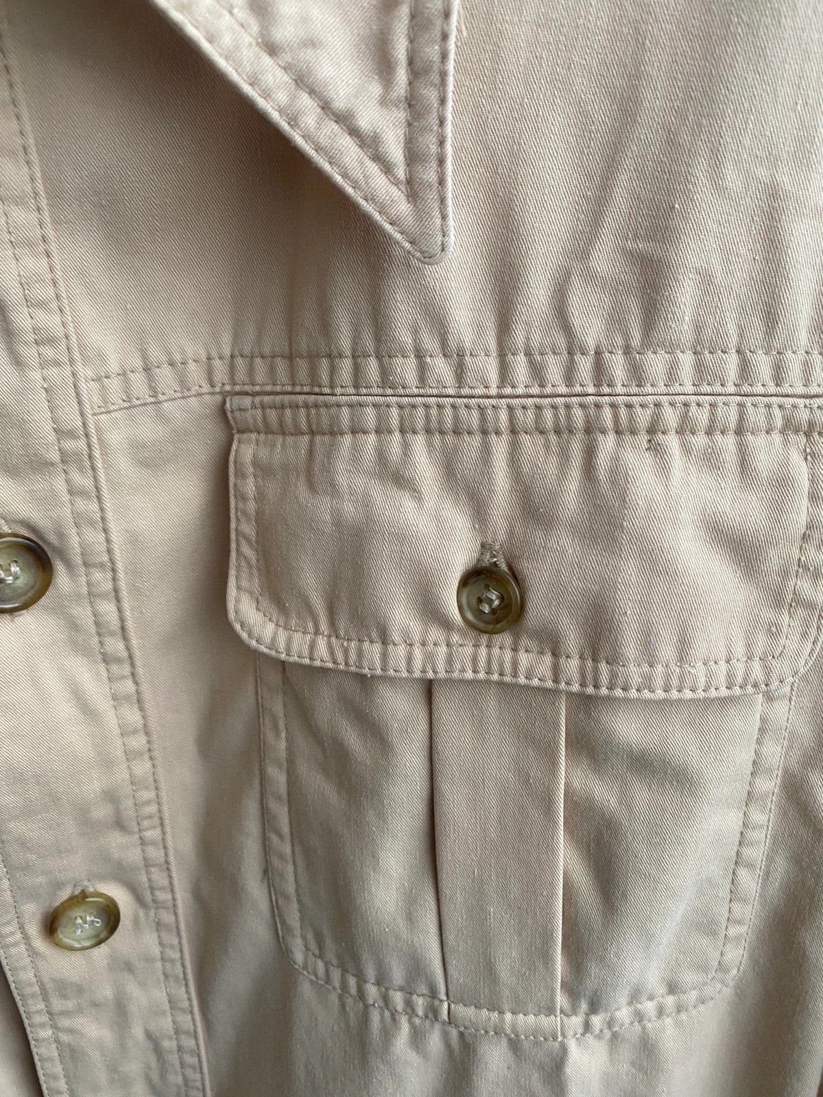 Yves Saint Laurent Vintage 80’s YSL Jacket Cotton Beige Paris Jacket Size US S / EU 44-46 / 1 - 4 Thumbnail