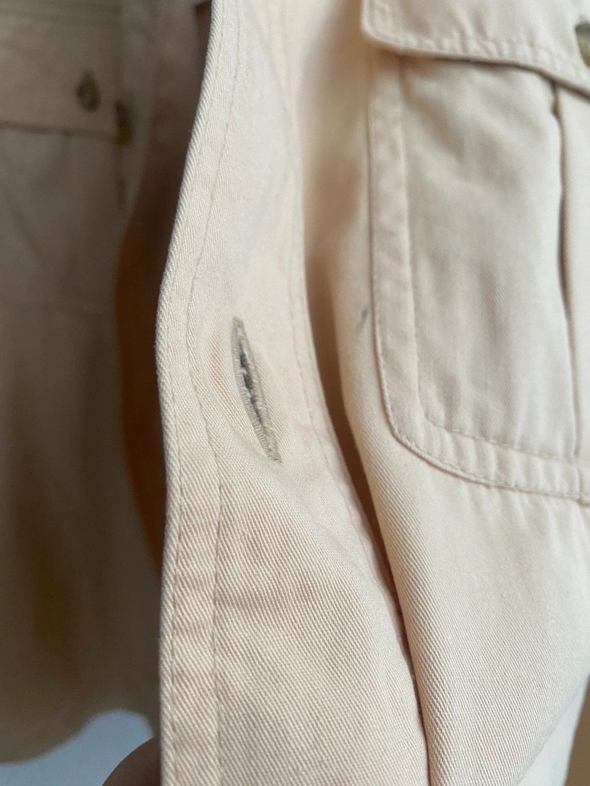 Yves Saint Laurent Vintage 80’s YSL Jacket Cotton Beige Paris Jacket Size US S / EU 44-46 / 1 - 13 Thumbnail