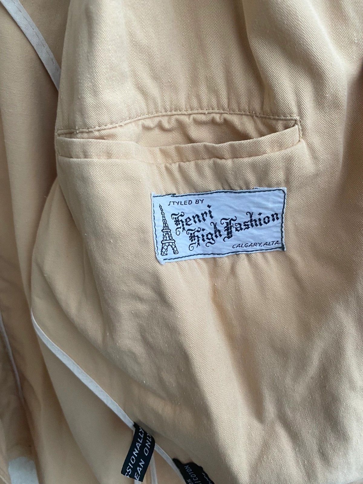 Yves Saint Laurent Vintage 80’s YSL Jacket Cotton Beige Paris Jacket Size US S / EU 44-46 / 1 - 10 Thumbnail