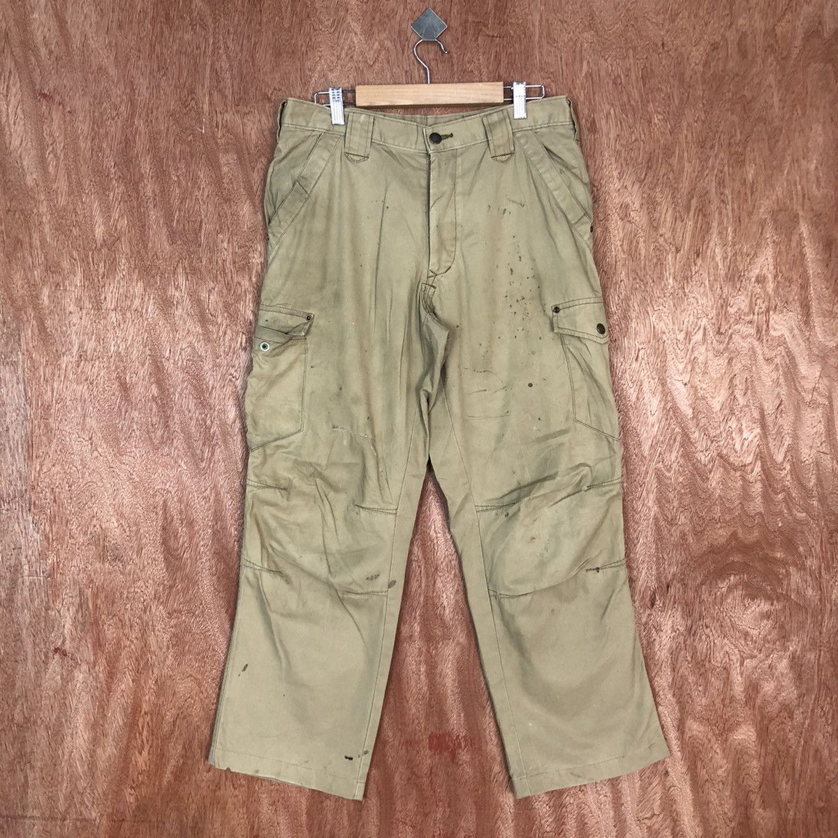 image of Vintage Tora Distressed Cargopants Multiple Pocket in Brown, Men's (Size 30)