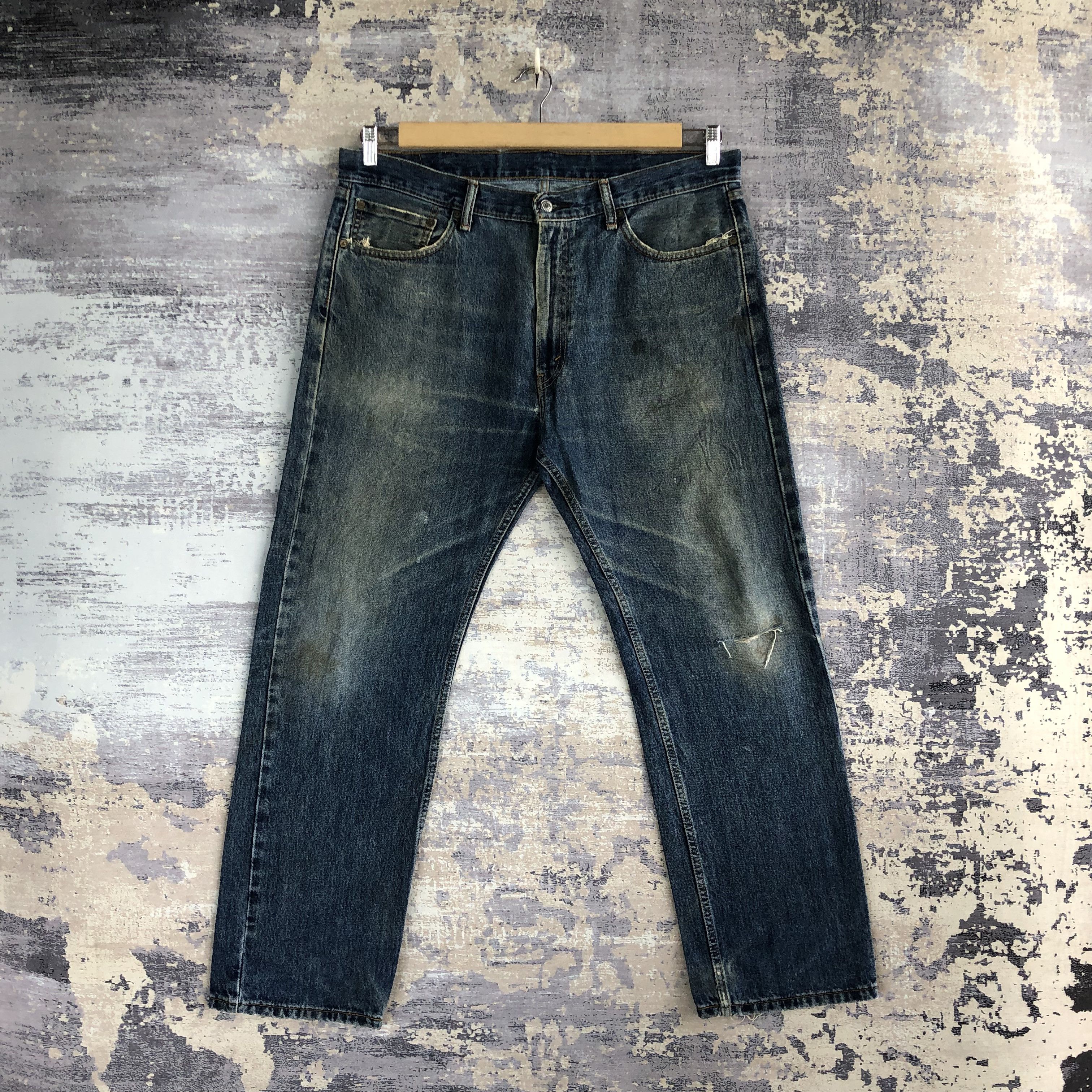Levi's Vintage Levis Distressed Jeans Levi's 505 Stonewash Denim Size US 40 / EU 56 - 1 Thumbnail