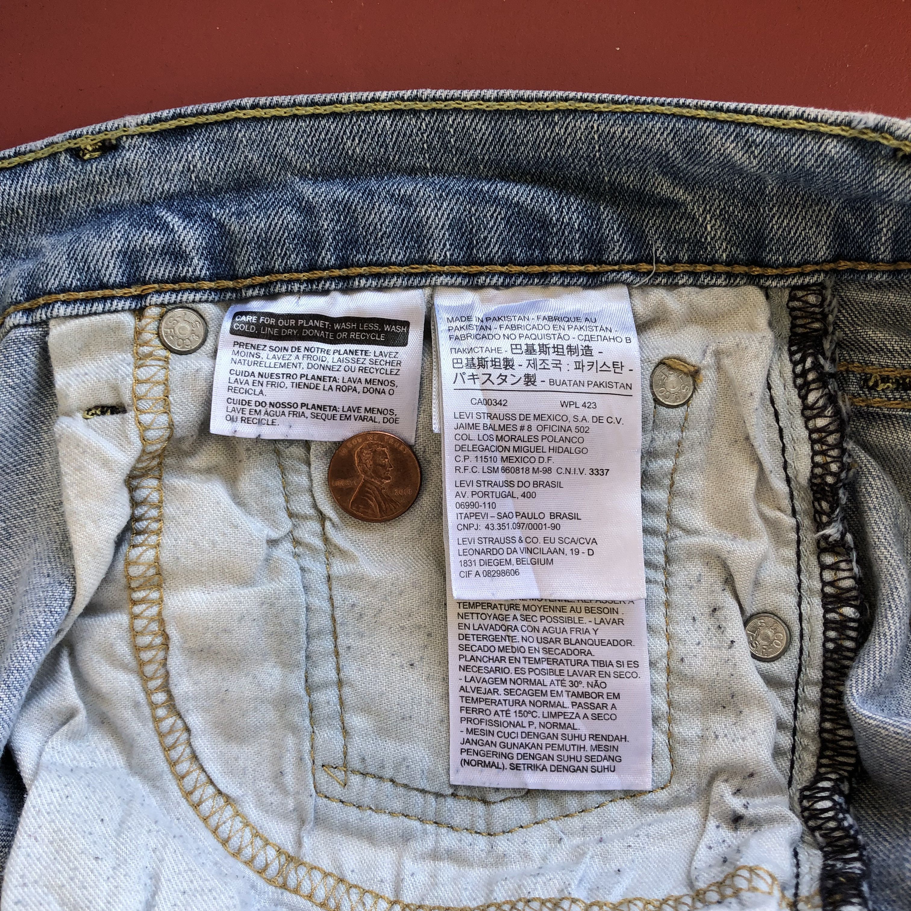 Levi's Vintage Levis 507 Light Wash Jeans Distressed Levi's Denim Size US 30 / EU 46 - 9 Thumbnail