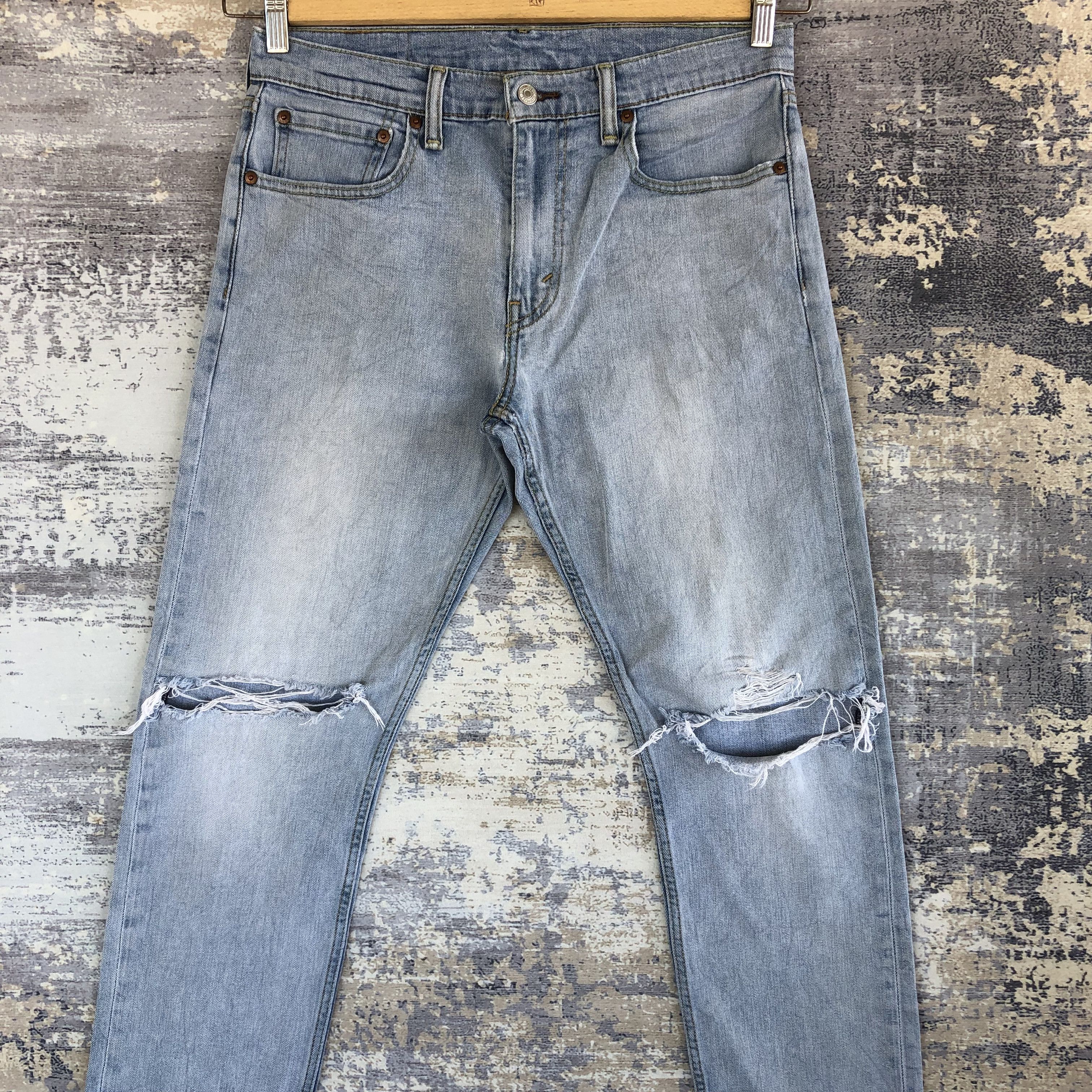 Levi's Vintage Levis 507 Light Wash Jeans Distressed Levi's Denim Size US 30 / EU 46 - 3 Thumbnail