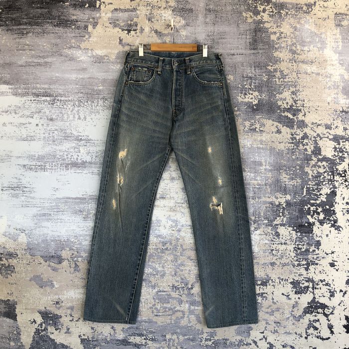 Vintage Levis 501 Jeans Selvedge Distressed Levis 501 Redline Denim ...