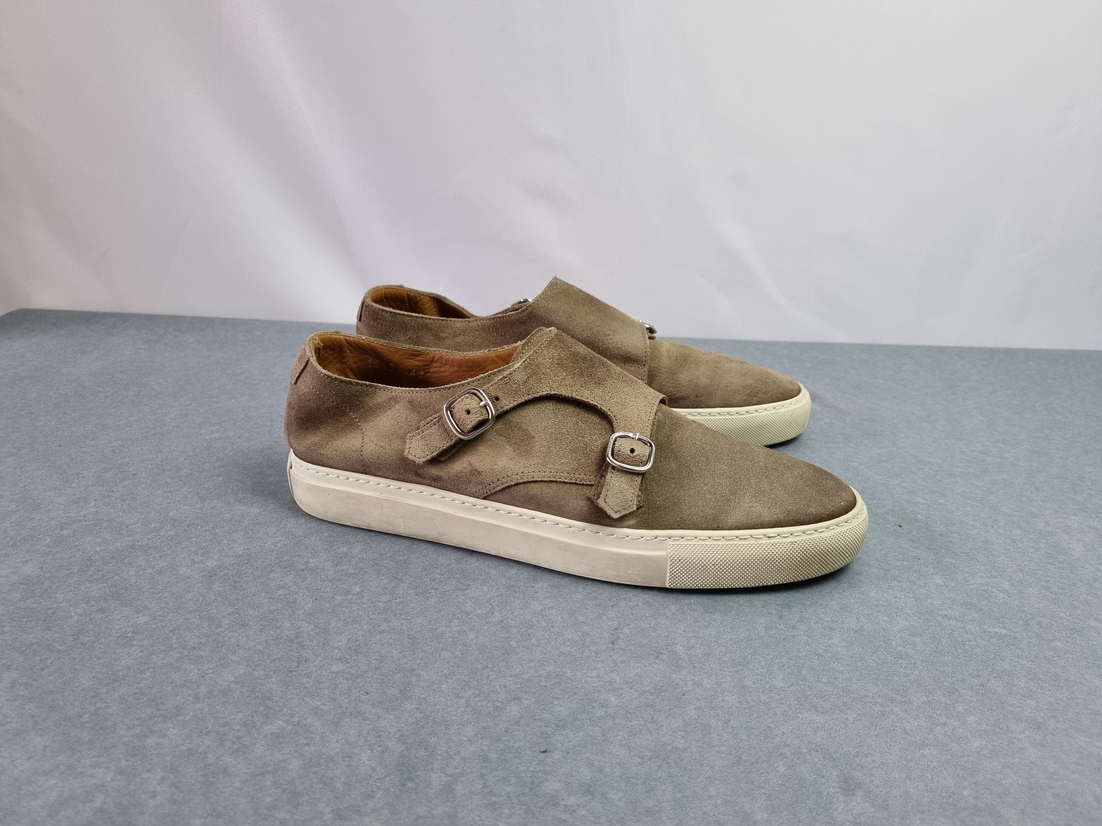 Doucal's Double Buckle Suede Loafers Casual Shoes Loro Piana Style Size US 10 / EU 43 - 14 Thumbnail