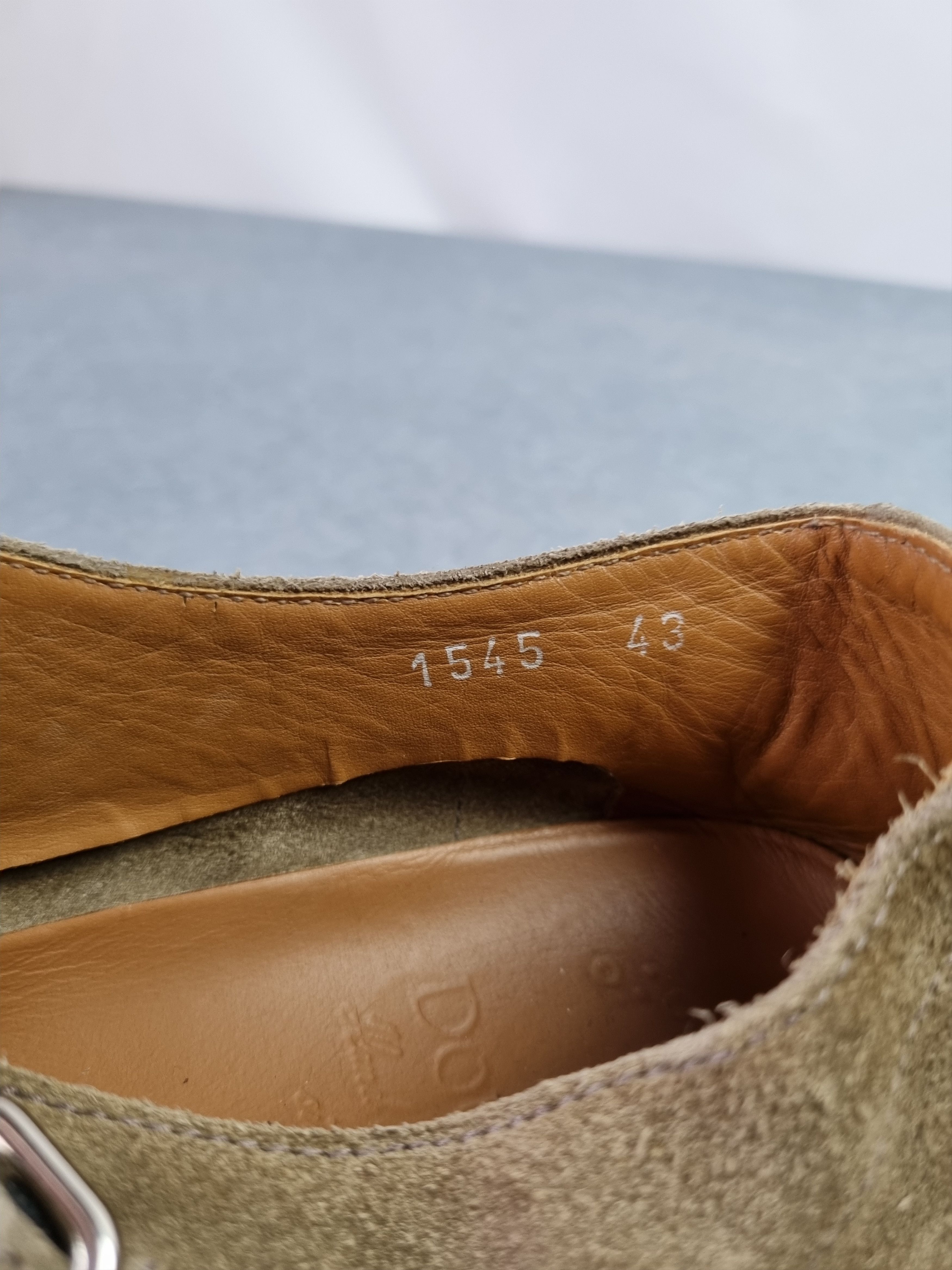 Doucal's Double Buckle Suede Loafers Casual Shoes Loro Piana Style Size US 10 / EU 43 - 9 Thumbnail