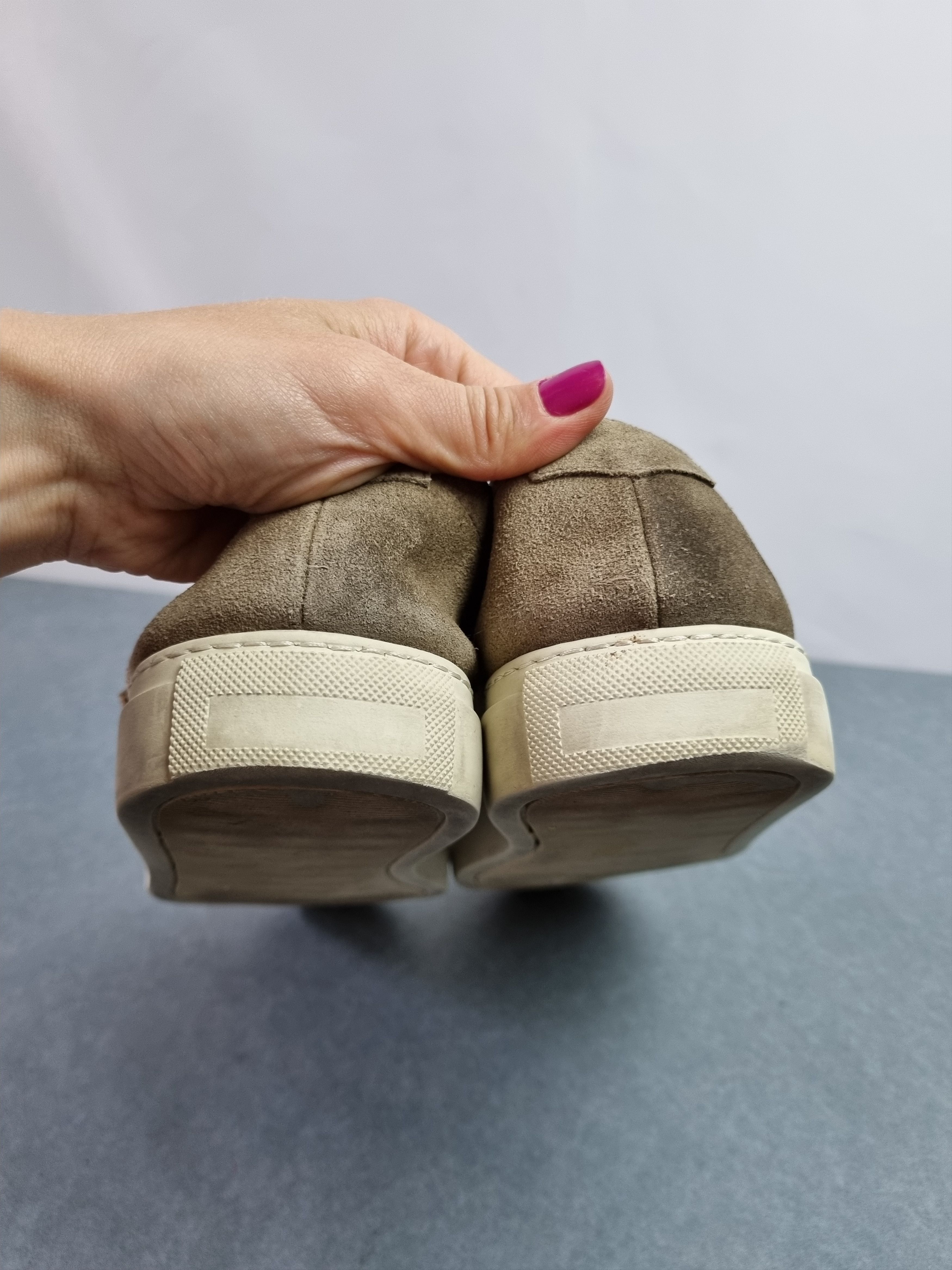 Doucal's Double Buckle Suede Loafers Casual Shoes Loro Piana Style Size US 10 / EU 43 - 10 Thumbnail