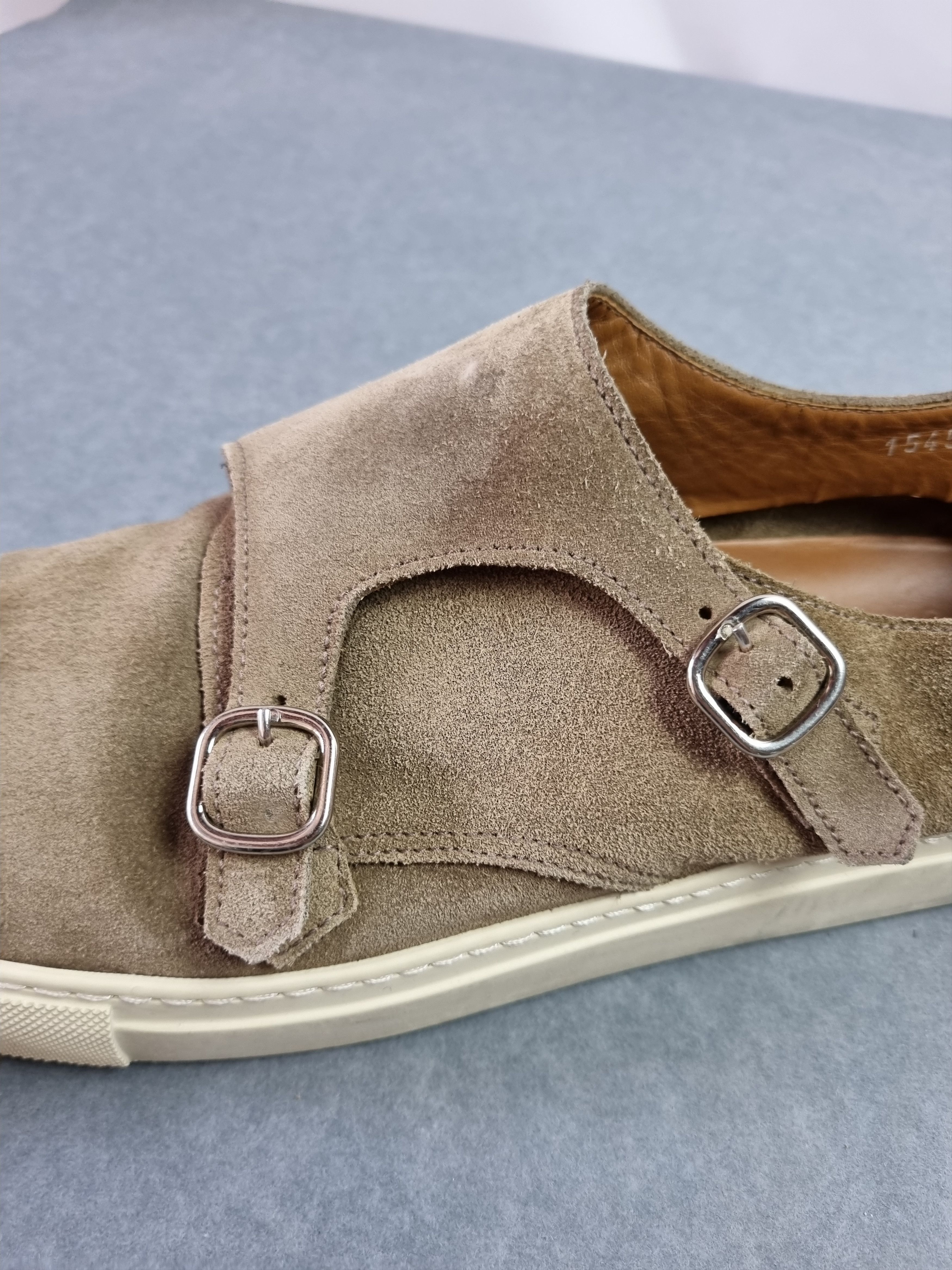 Doucal's Double Buckle Suede Loafers Casual Shoes Loro Piana Style Size US 10 / EU 43 - 6 Thumbnail