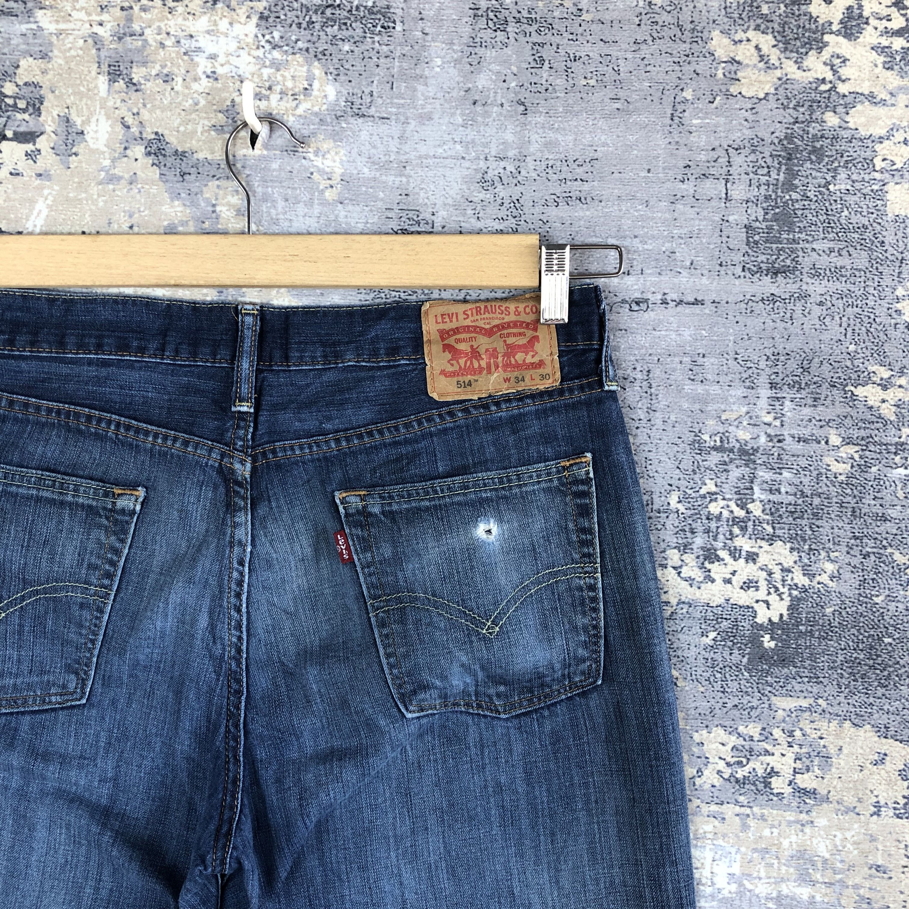 Levi's Vintage Levis Denim Blue Distressed Levi's 514 Jeans Pants Size US 32 / EU 48 - 5 Thumbnail