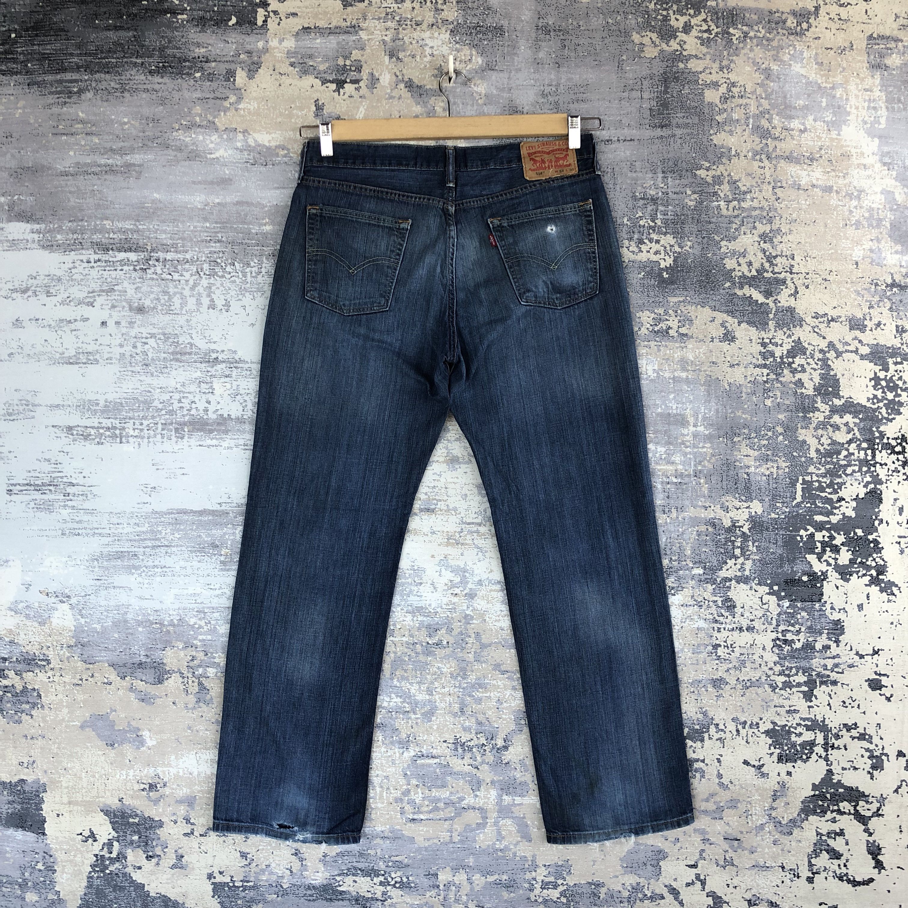 Levi's Vintage Levis Denim Blue Distressed Levi's 514 Jeans Pants Size US 32 / EU 48 - 2 Thumbnail
