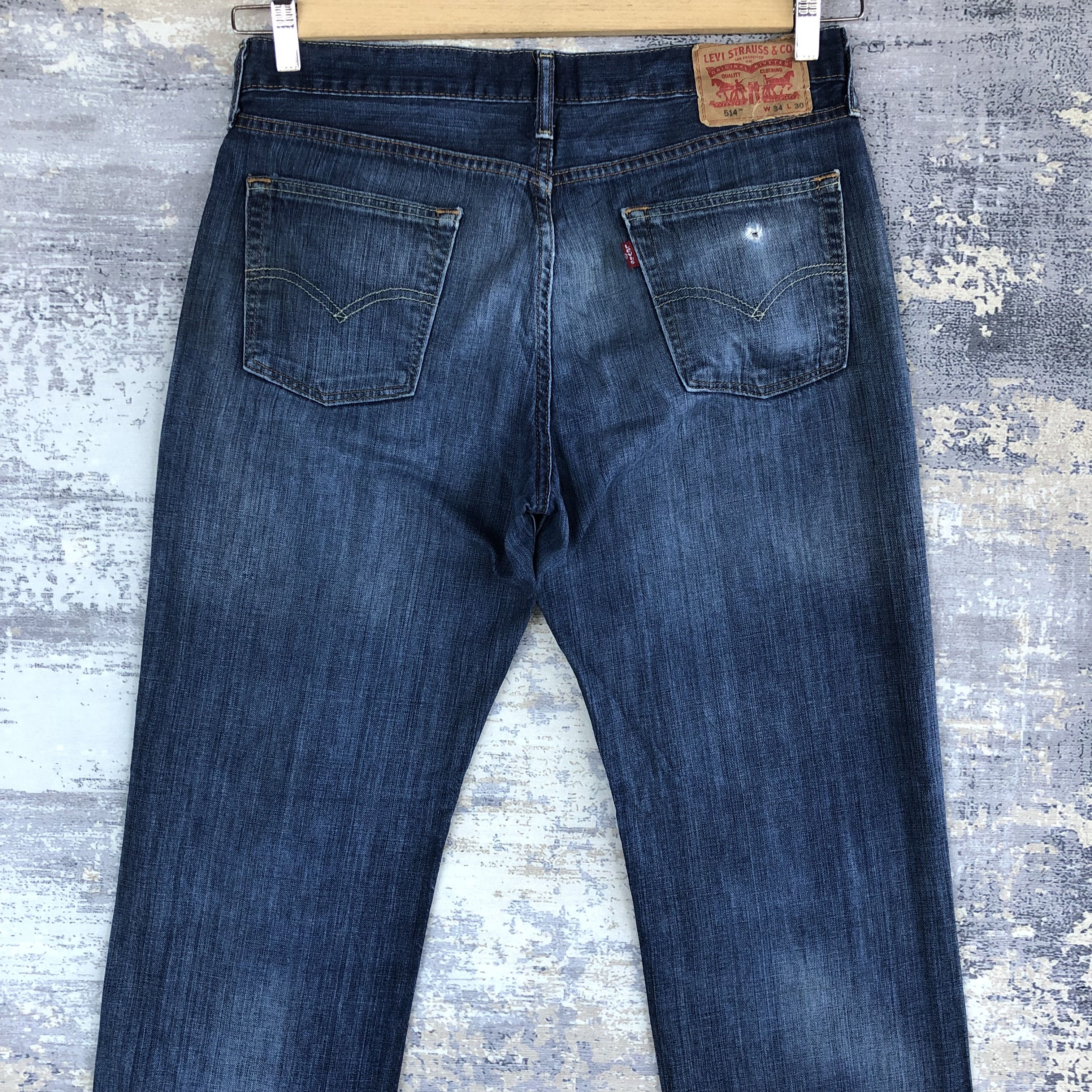 Levi's Vintage Levis Denim Blue Distressed Levi's 514 Jeans Pants Size US 32 / EU 48 - 4 Thumbnail