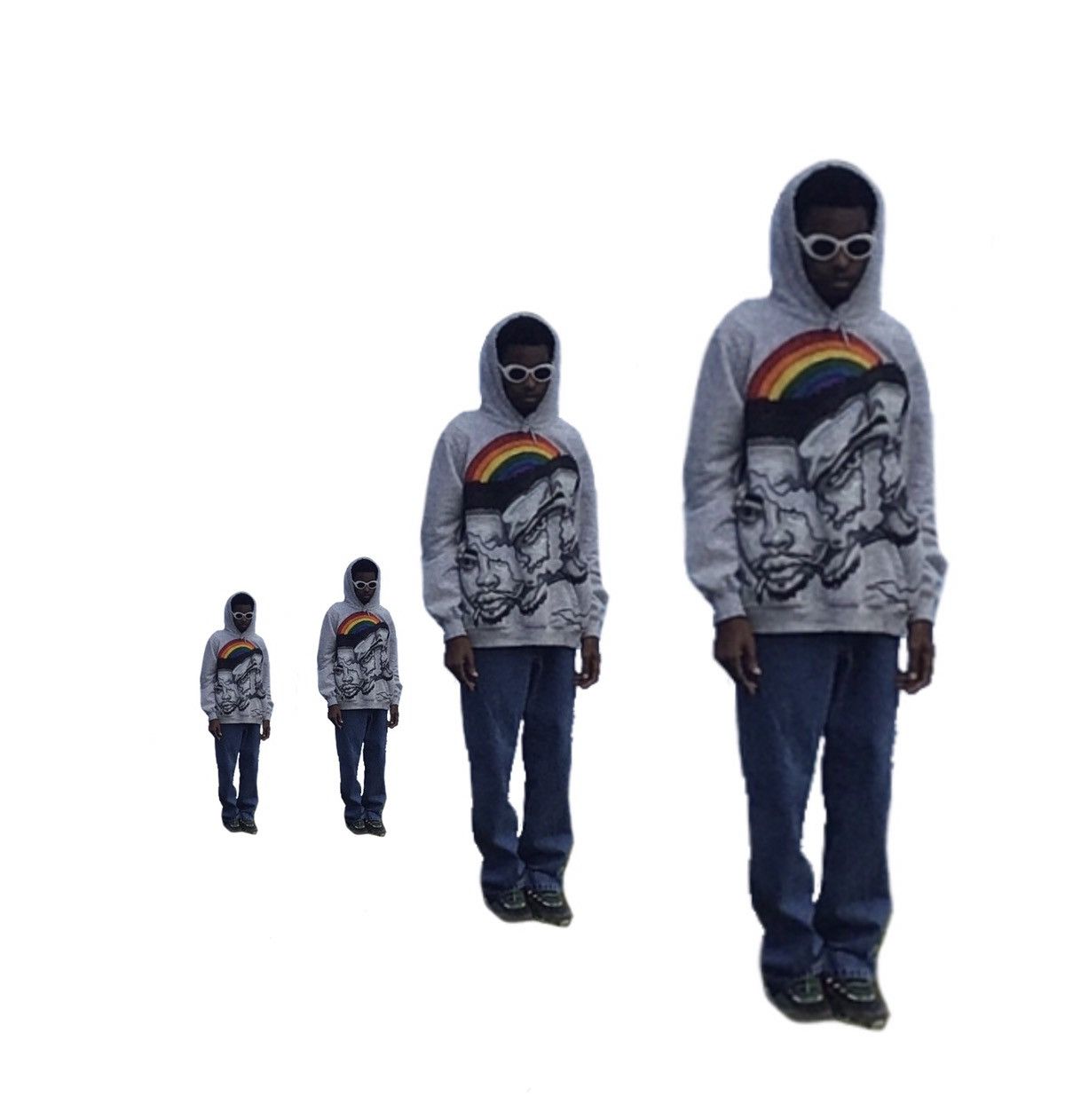 H&M Time warp portrait hoodie Size US L / EU 52-54 / 3 - 6 Thumbnail
