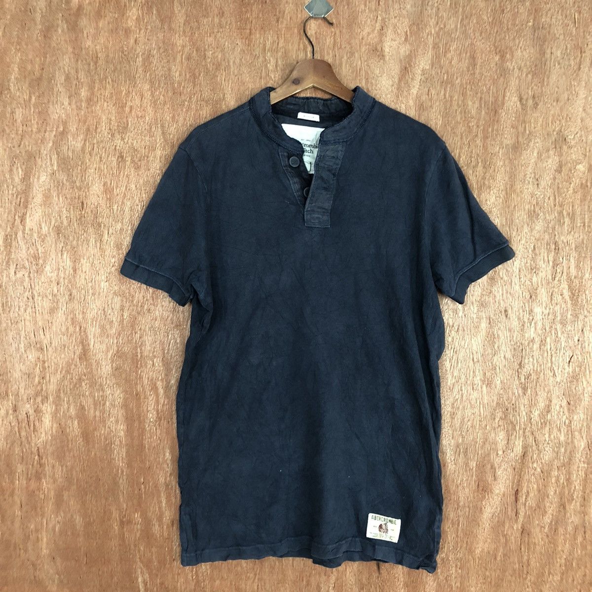 image of Abercrombie Fitch x Authentic Abercrombie & Fitch Vintage Tshirts in Dark Blue, Men's (Size Medium)