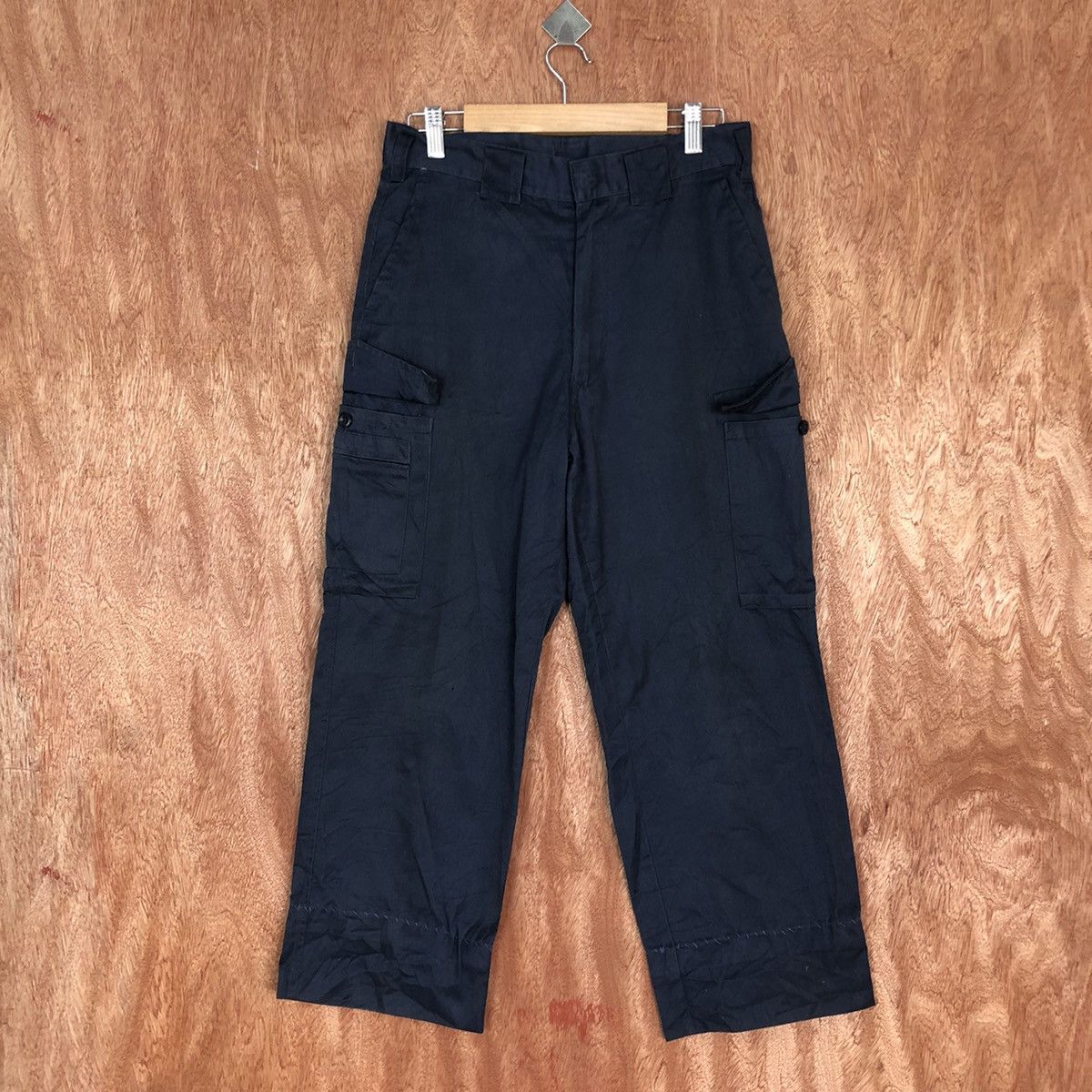 image of Vintage Cargo Pant Multiple Pocket (Workers Style) in Dark Blue, Men's (Size 27)