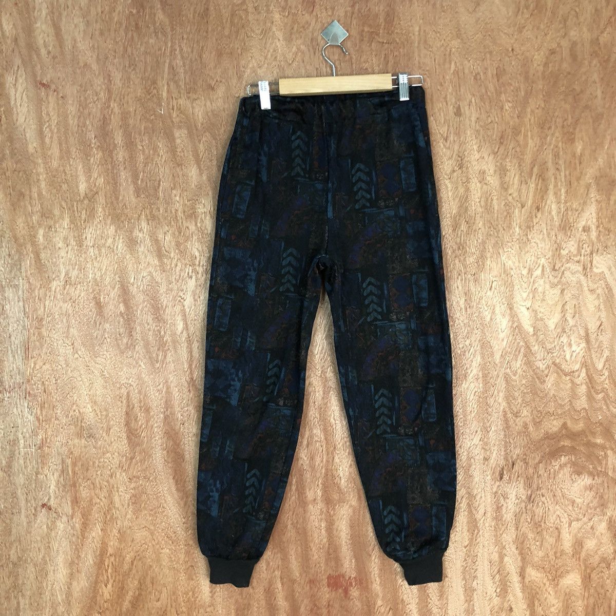 image of Vintage Art Sweatpants Elastic Waist. Japan Design in Dark Blue, Men's (Size 26)