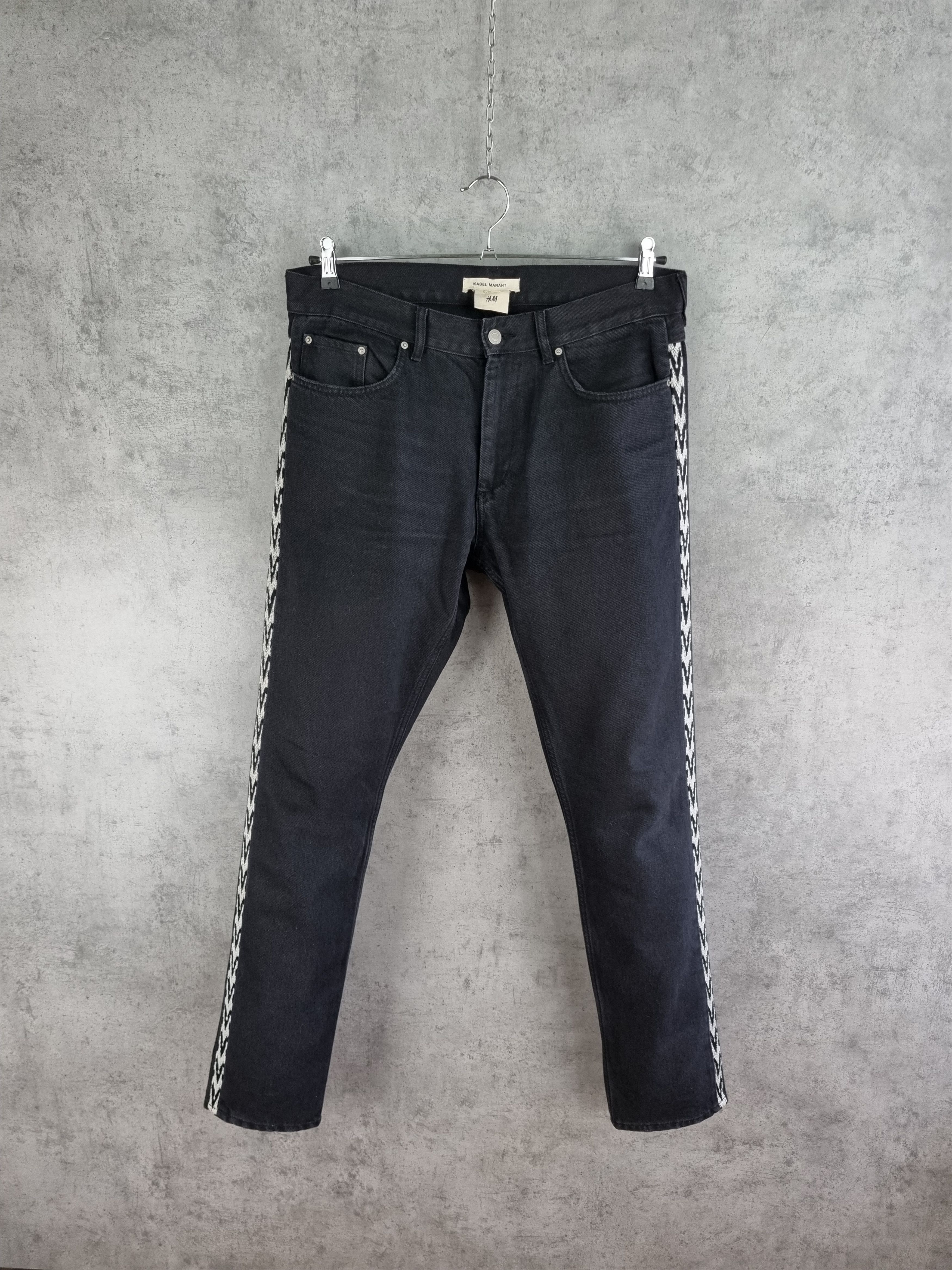 Hanes × Isabel Marant Rare Embroidery Art Isabel Marant Jeans opium y2k pants Size US 34 / EU 50 - 1 Thumbnail