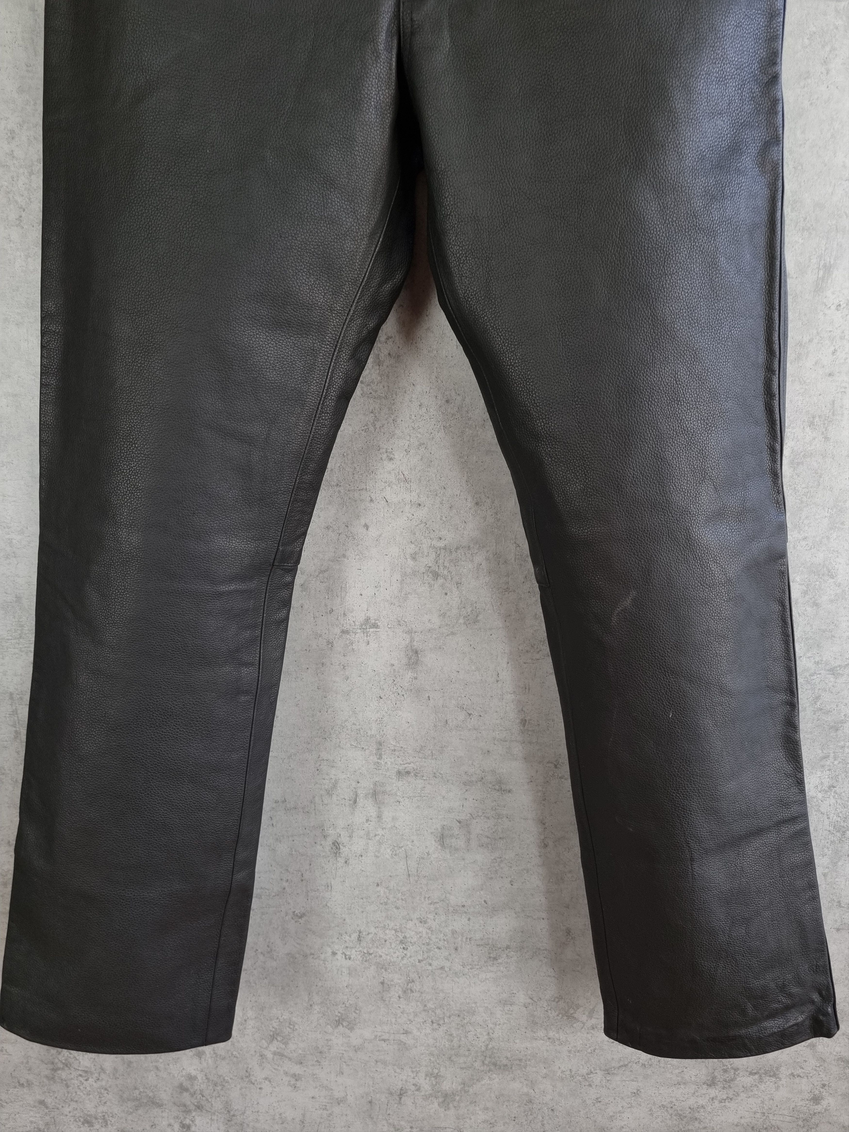 Leather 90s Leather Pant " Held The Emotions" Seen on Kanye West Size US 36 / EU 52 - 10 Thumbnail