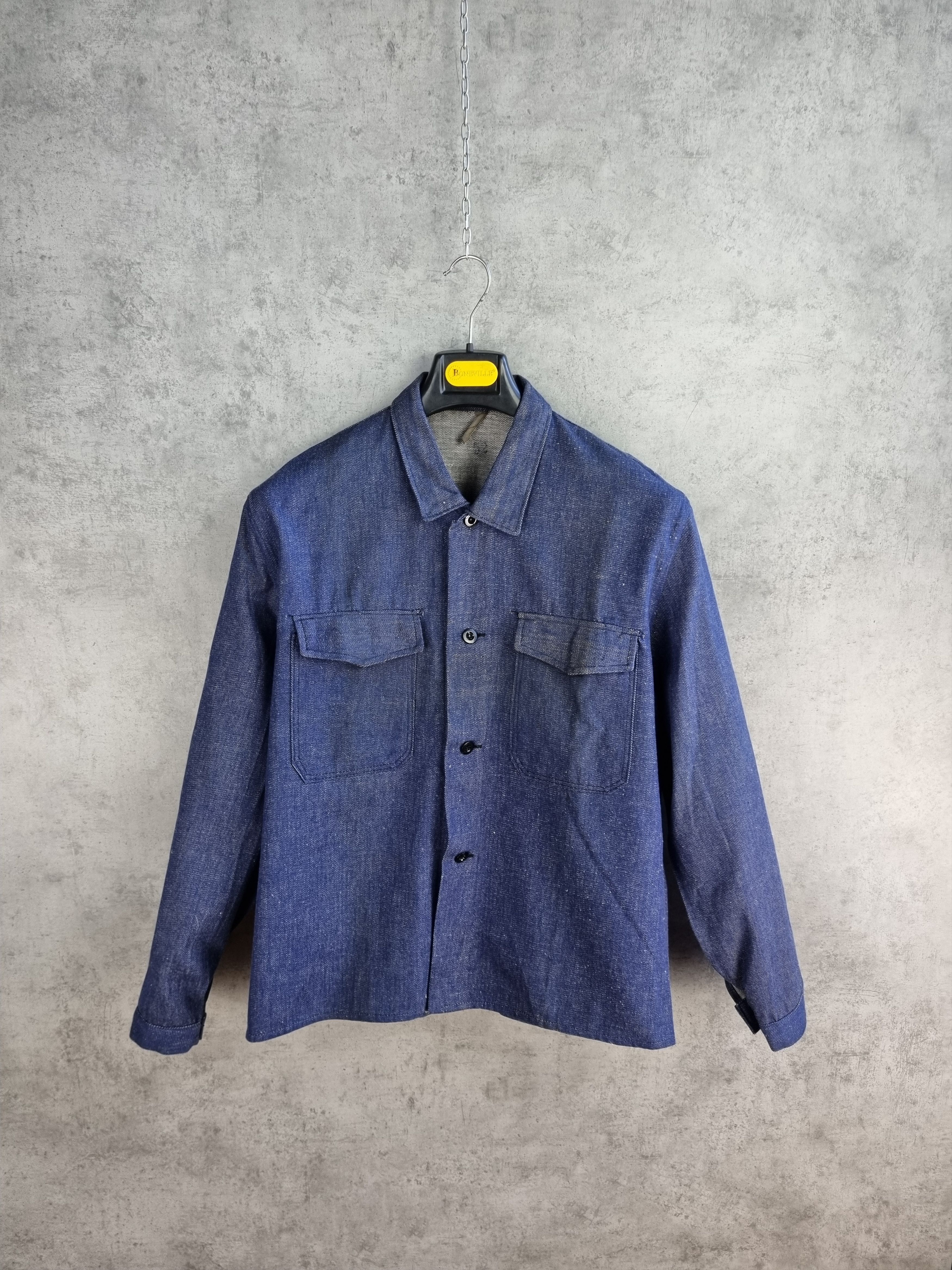 Vintage Rare Vintage Worker Denim Jacket Over Shirt Size US M / EU 48-50 / 2 - 10 Thumbnail