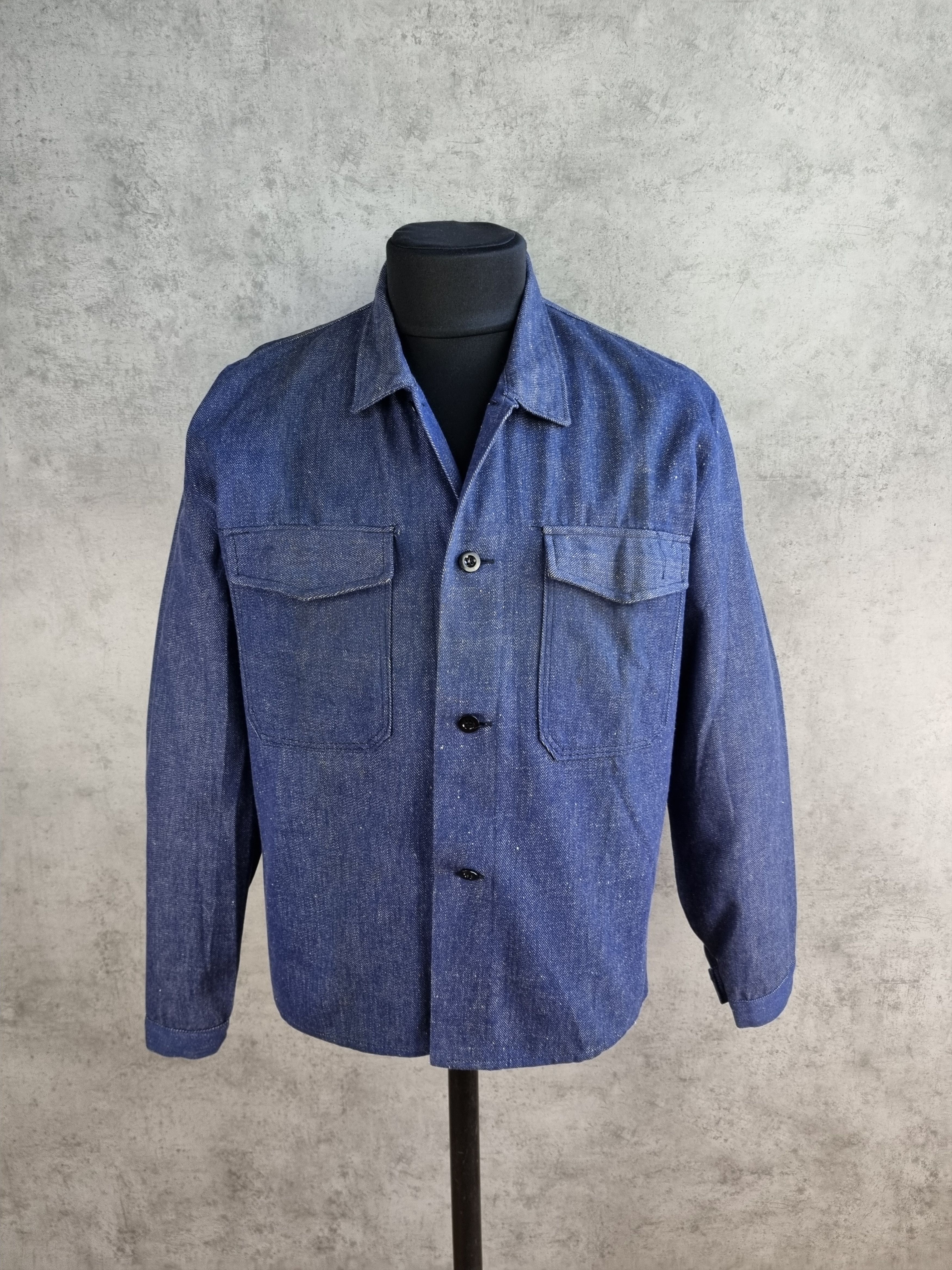 Vintage Rare Vintage Worker Denim Jacket Over Shirt Size US M / EU 48-50 / 2 - 6 Thumbnail