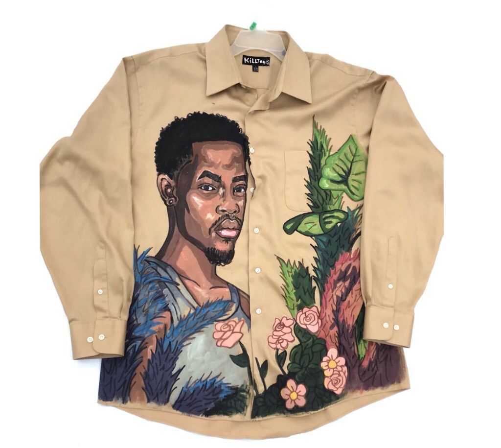 Japanese Brand Art portrait shirt Size US L / EU 52-54 / 3 - 1 Thumbnail