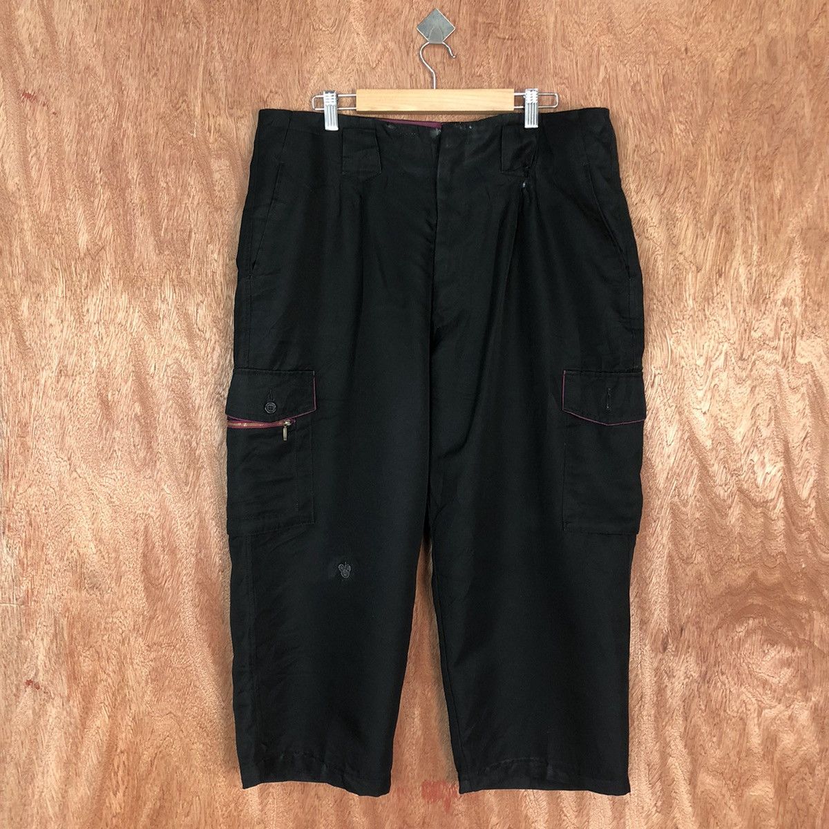 image of Vintage Distressed Cargopants Multiple Pocket By Japanese in Black, Men's (Size 34)